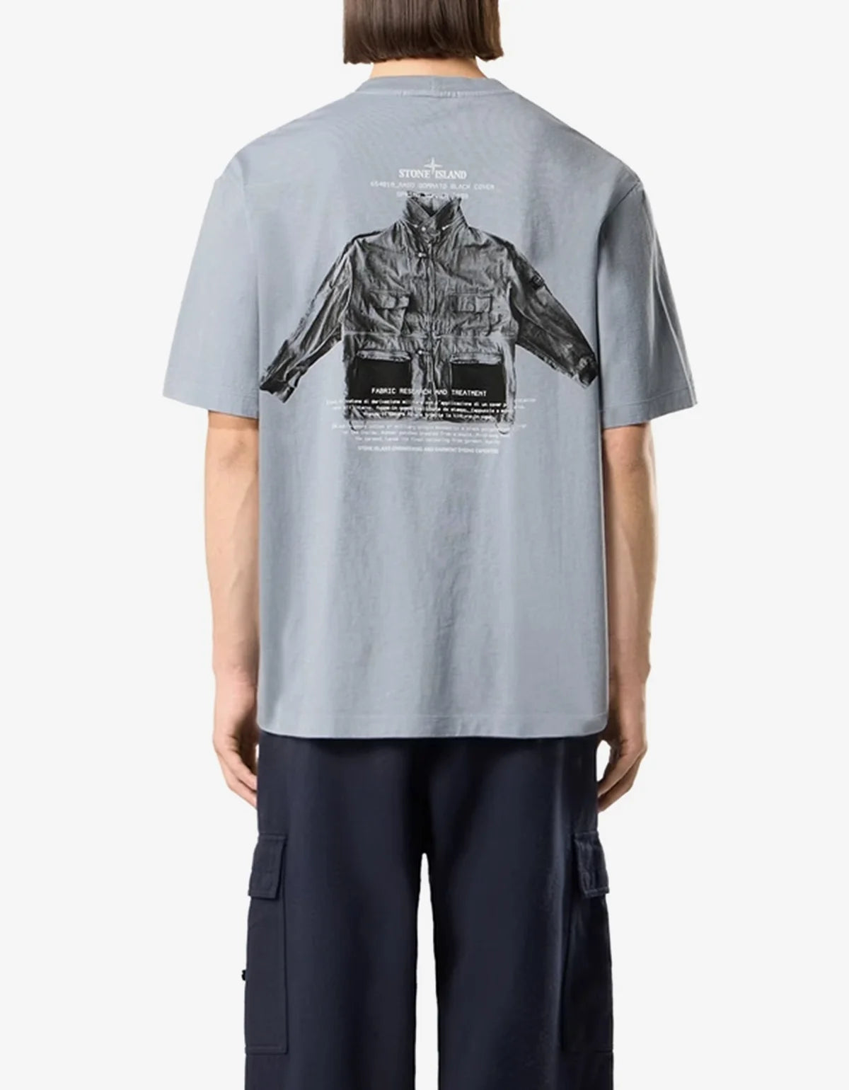 Stone Island Ash Grey Archivio Print T-Shirt
