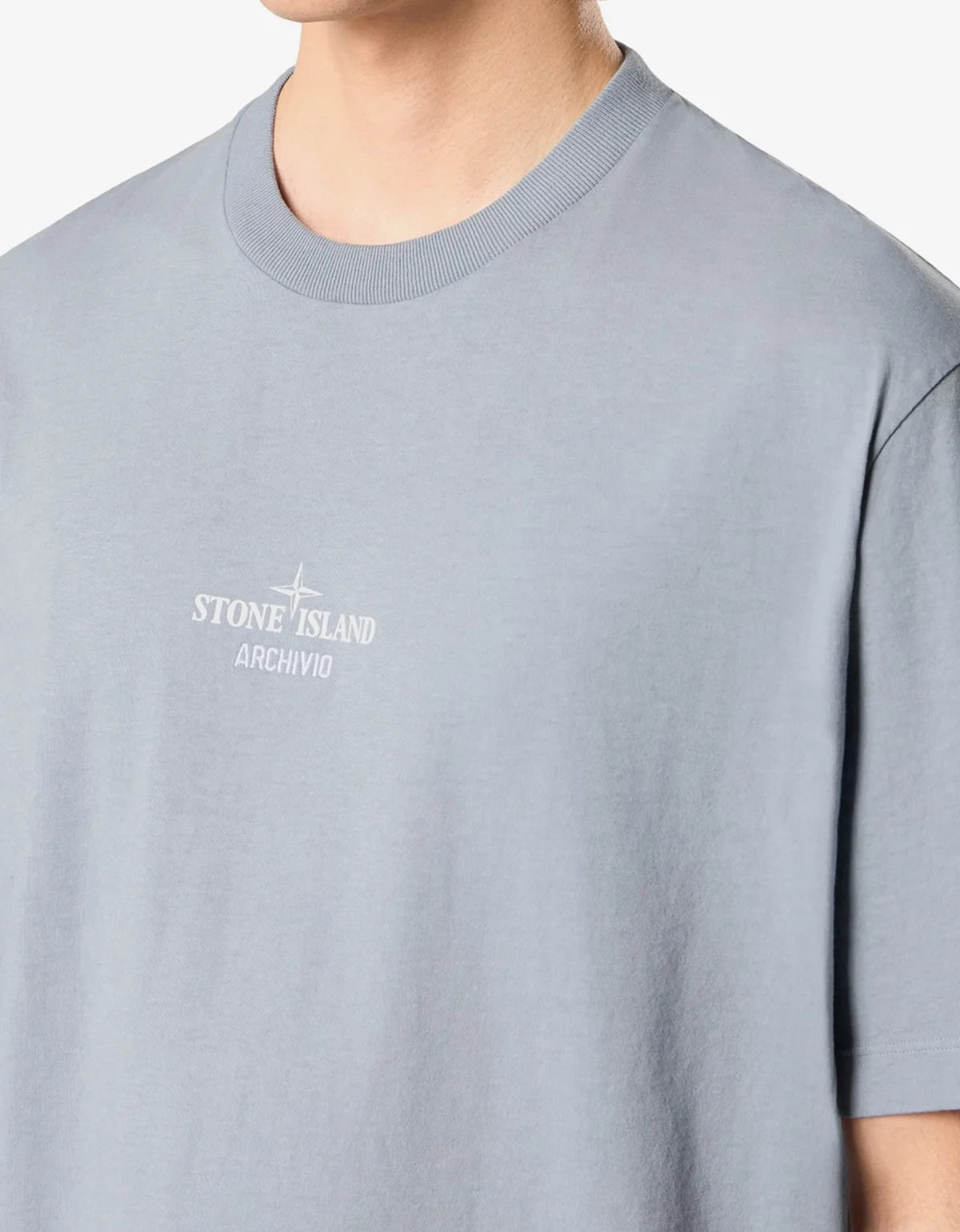Stone Island Ash Grey Archivio Print T-Shirt