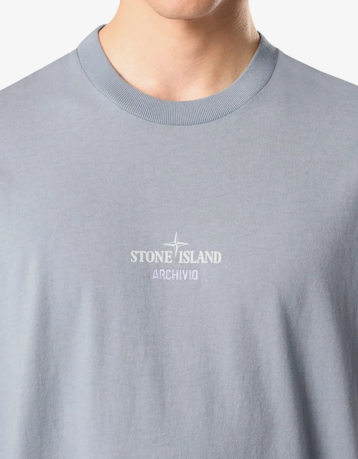 Stone Island Ash Grey Archivio Print T-Shirt