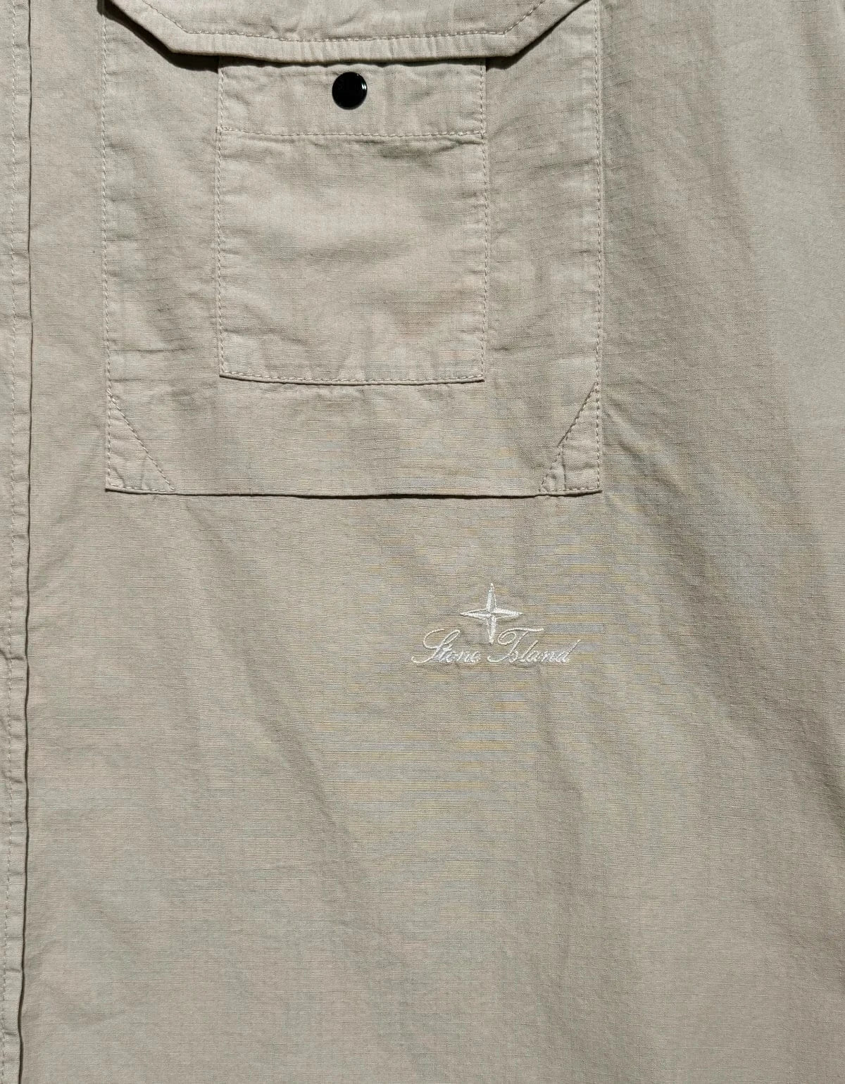 Stone Island Beige Nylon Micro Ripstop Shirt L1S151100028S0318V009A