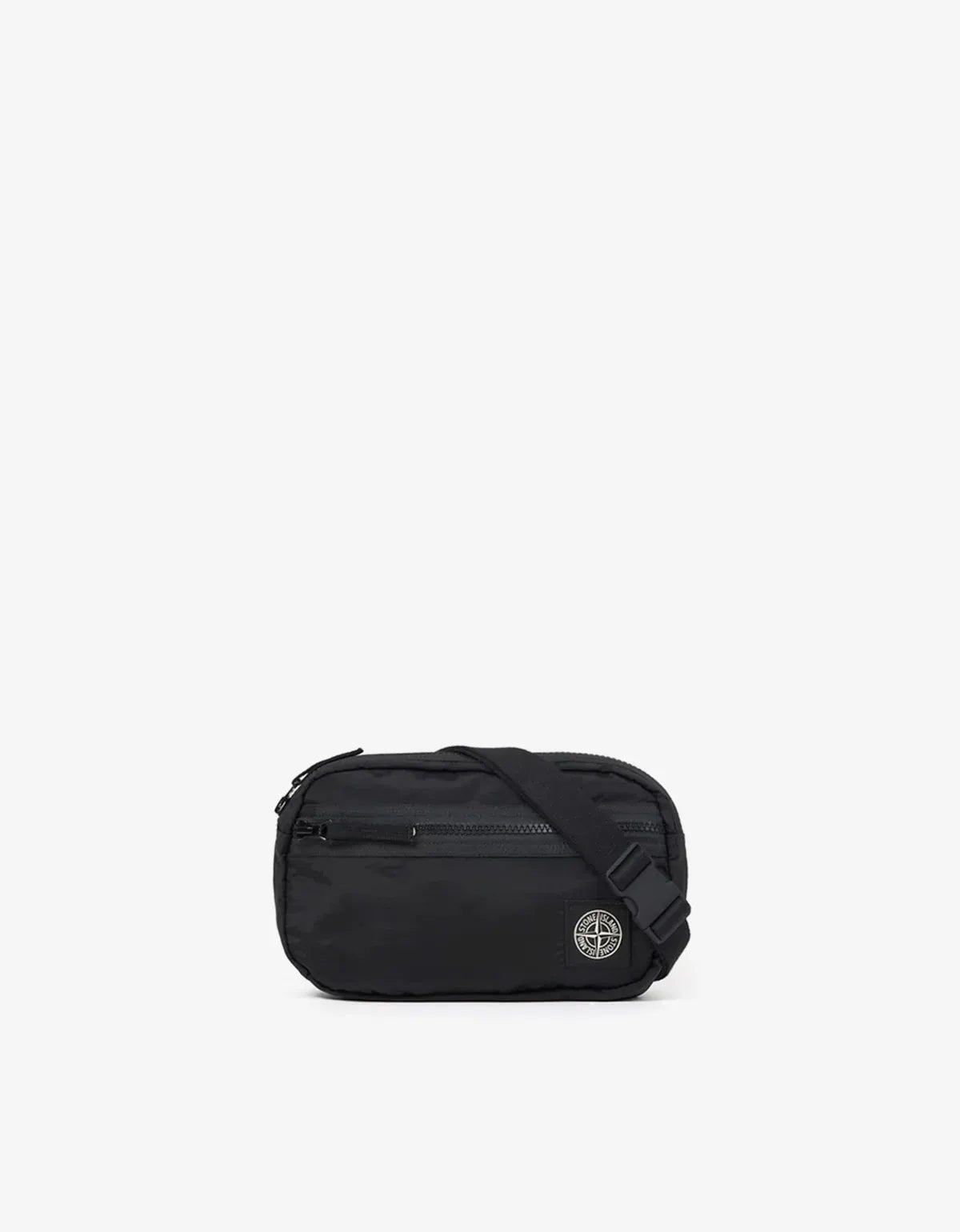 Stone Island Black Coated Nylon Metal Belt Bag L1S159200014S0251V0029