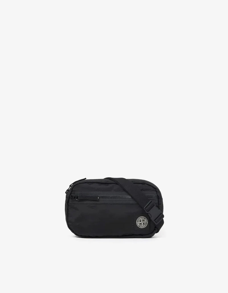 Stone Island Black Coated Nylon Metal Belt Bag L1S159200014S0251V0029