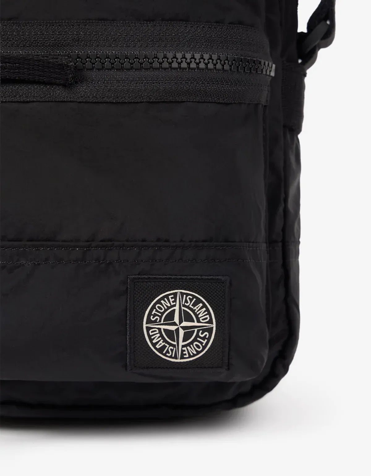 Stone Island Black Coated Nylon Metal Pouch Bag L1S159200015S0251V0029