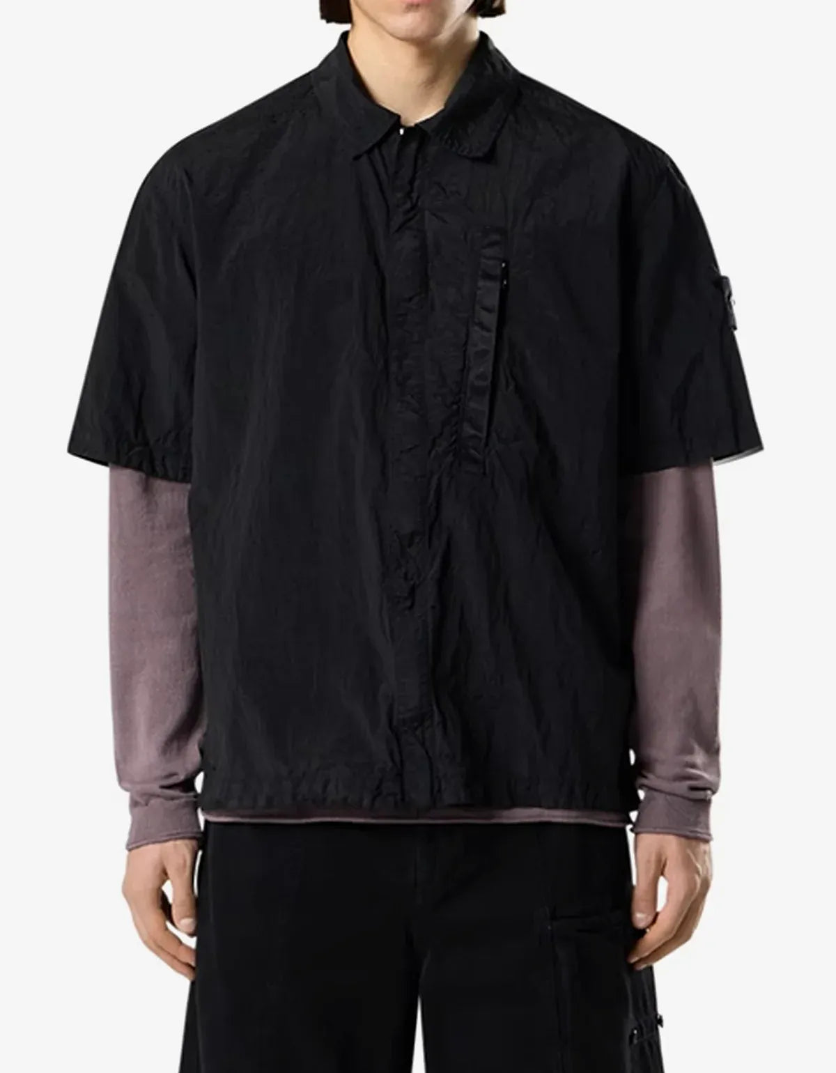 Stone Island Black Nylon Metal Shirt L1S151200028S0019V0029