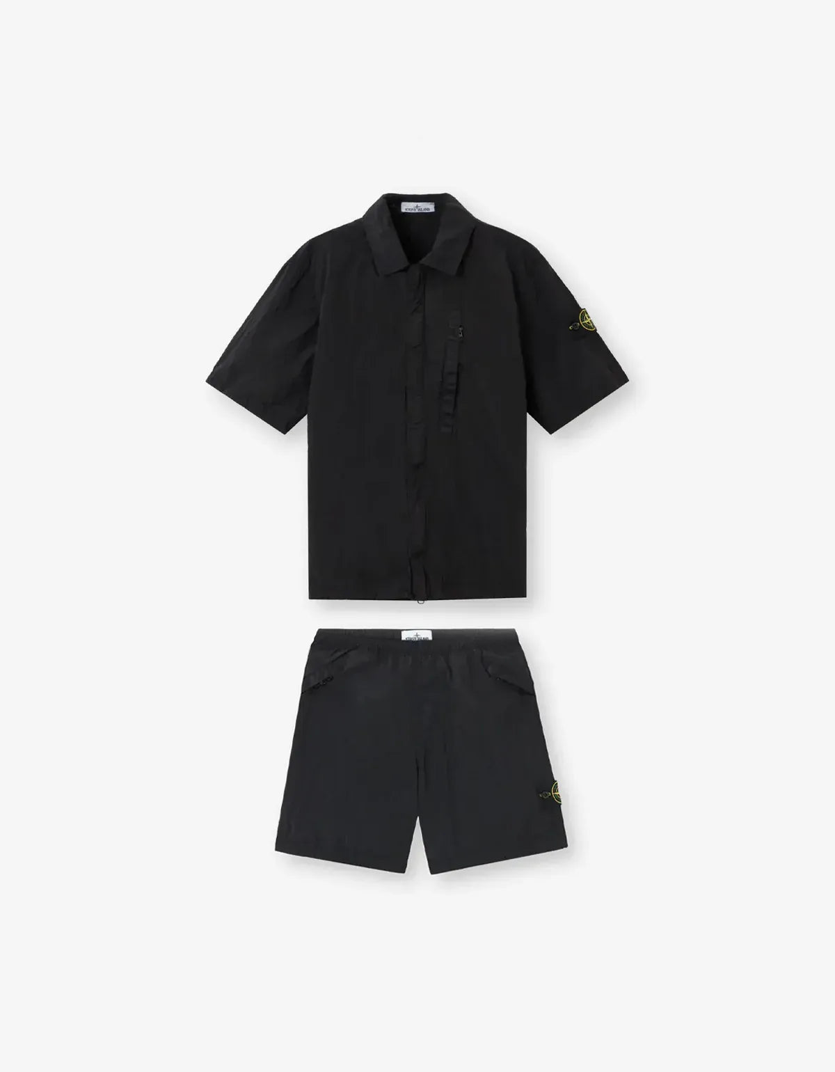 Stone Island Black Nylon Metal Shirt & Shorts