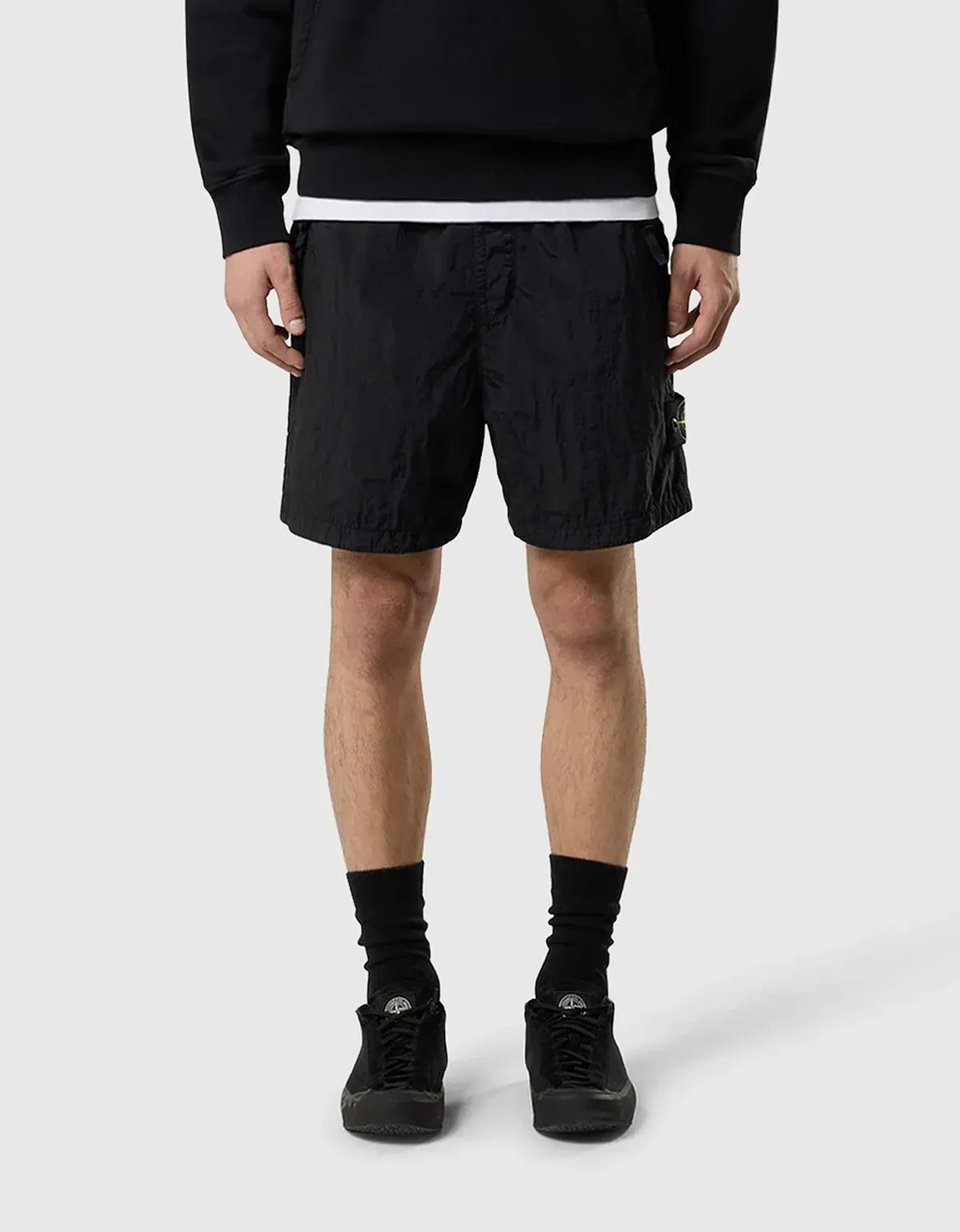 Stone Island Black Nylon Metal Shorts L1S15L100008S0019V0029