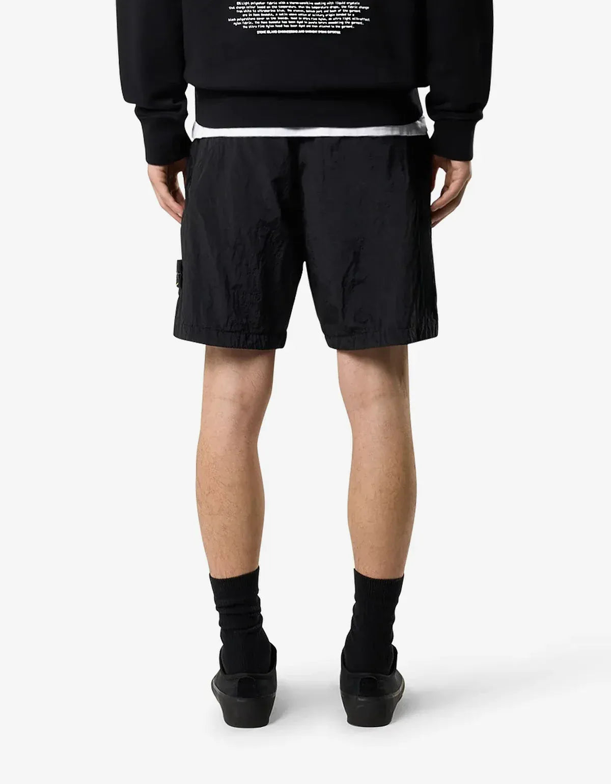 Stone Island Black Nylon Metal Shorts L1S15L100008S0019V0029