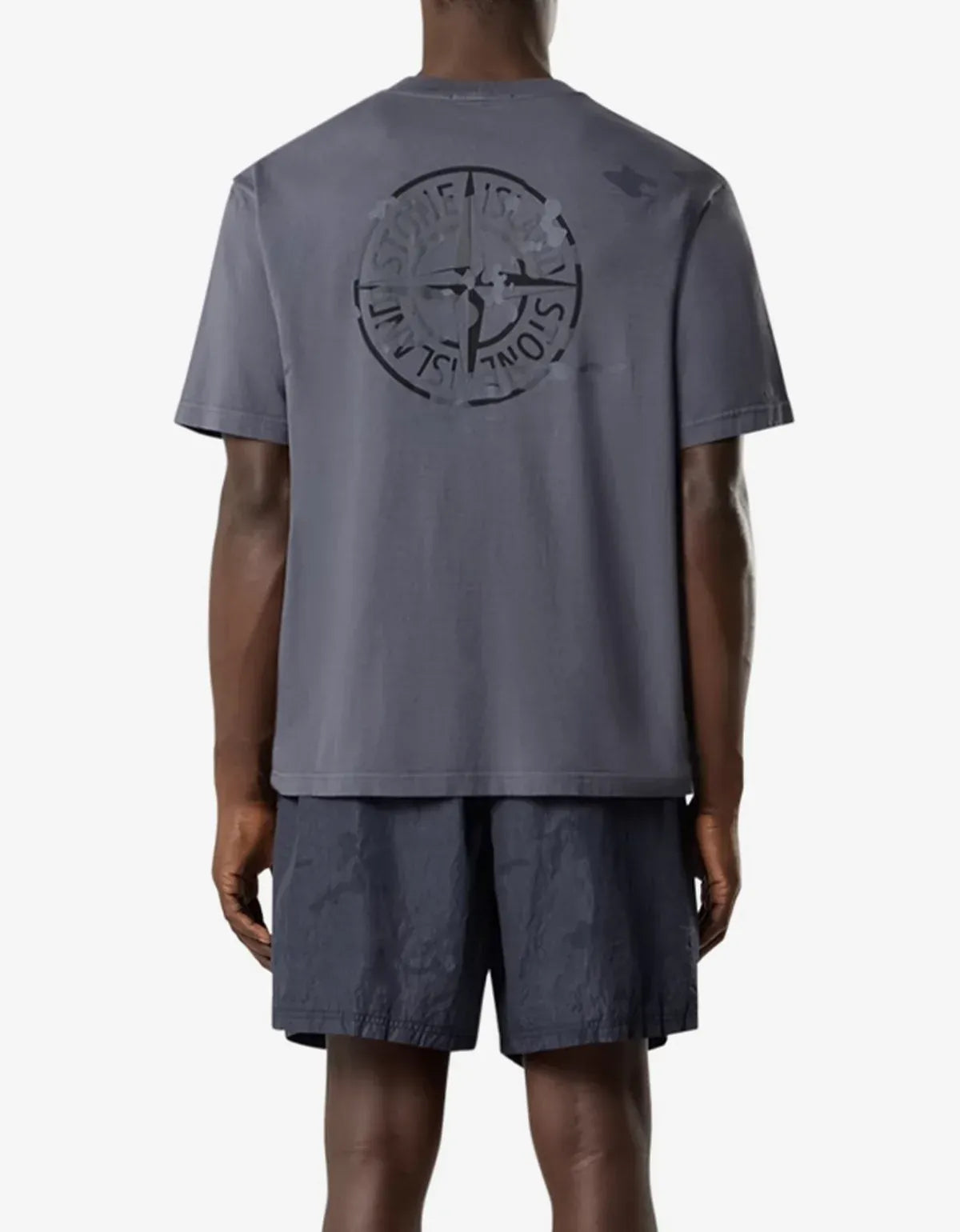 Stone Island Blue Grey Xamo Compass T-Shirt L1S152100001S0E14V002D