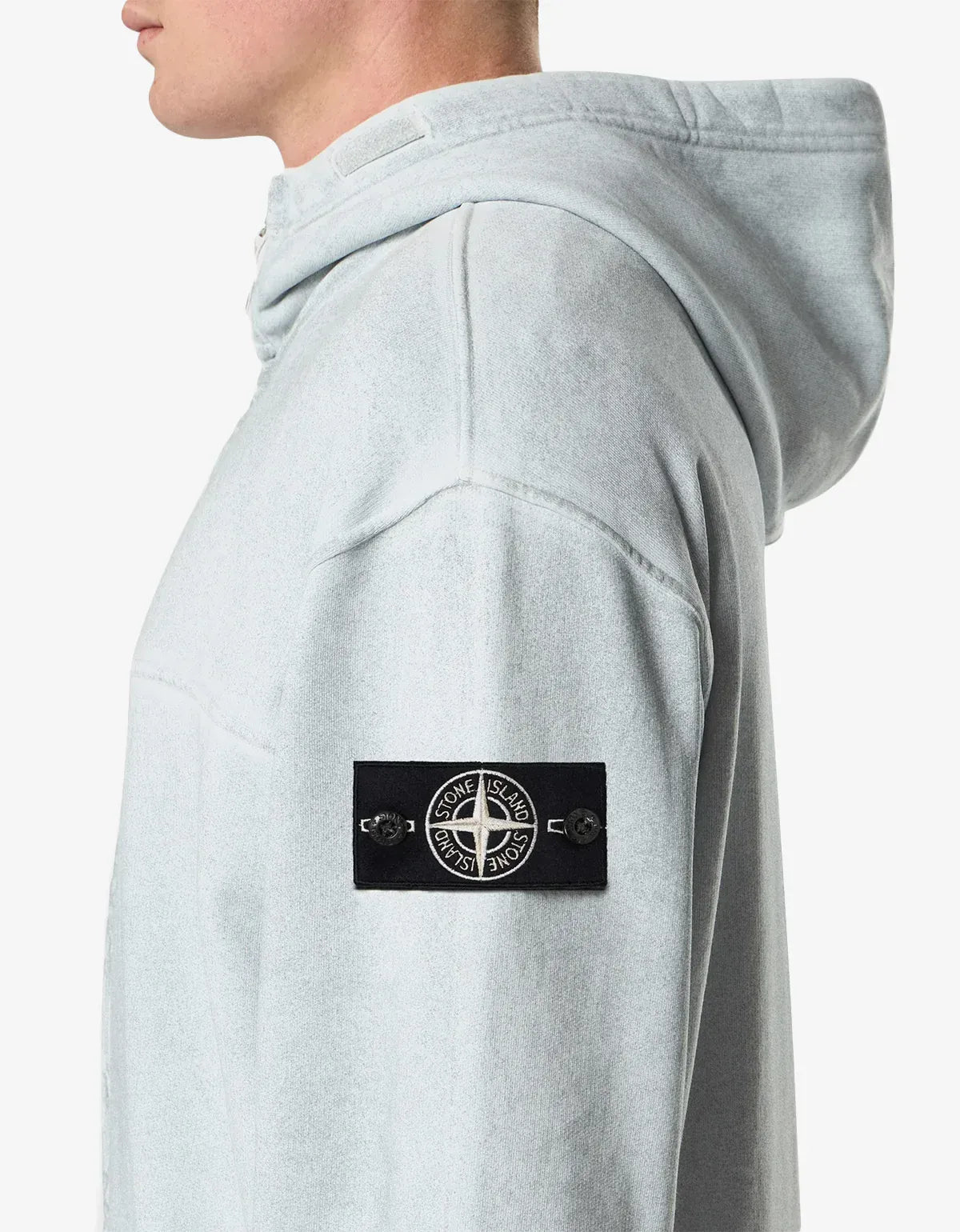 Stone Island Blue Reflective Garment Lamination Hoodie L1S156100017S0306V0041