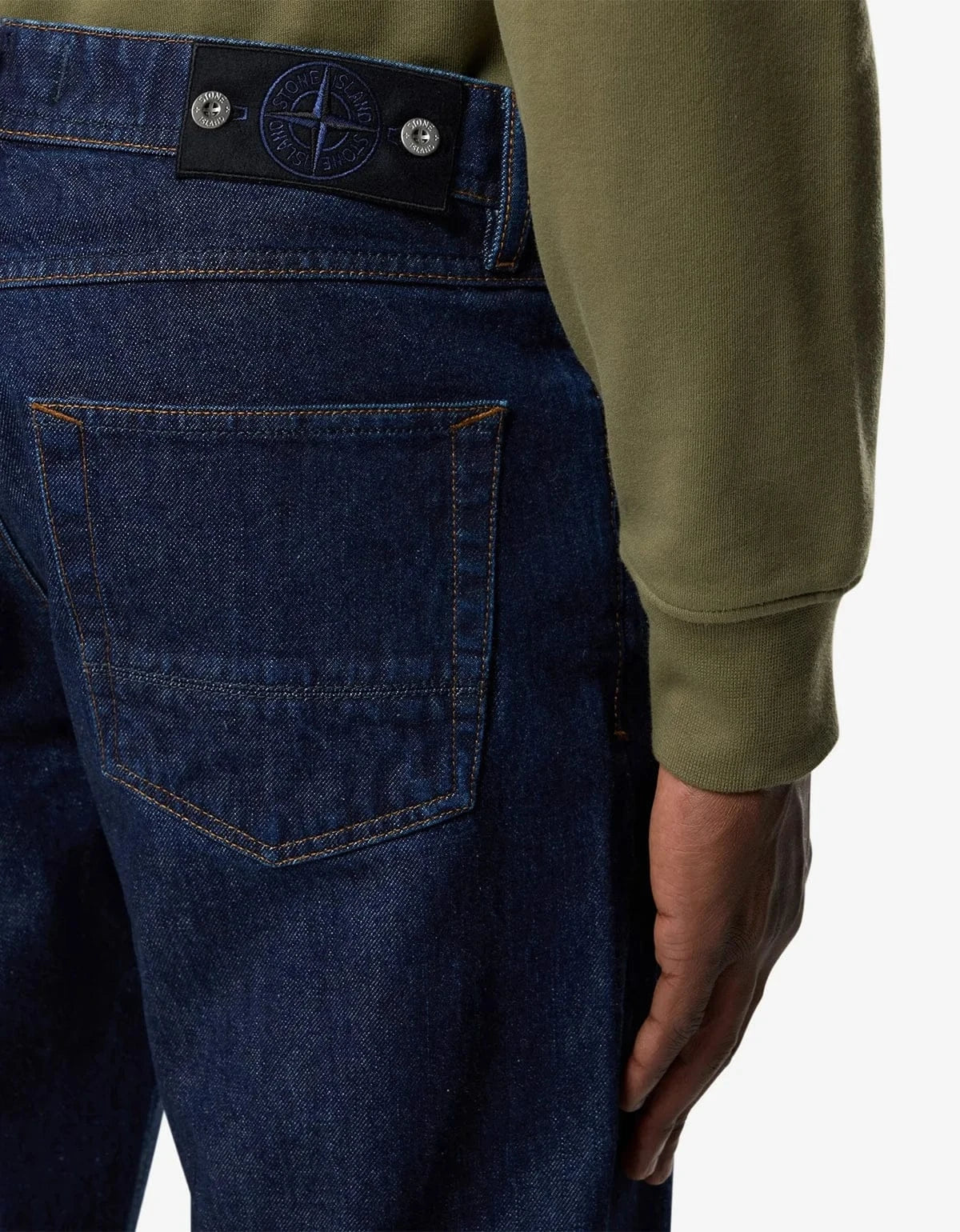 Stone Island Denim Research Blue Denim-Rinsed Jeans L1S14J100005S00J7VJ201