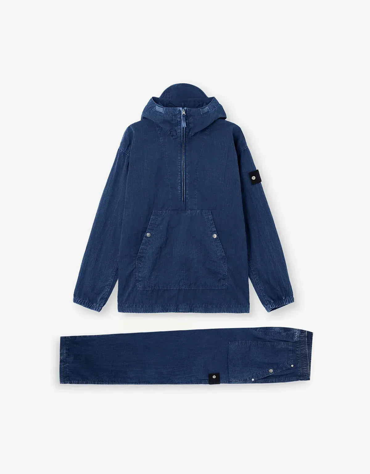 Stone Island Denim Research Hollow Fibre Nylon Indigo-TC Jacket & Trousers