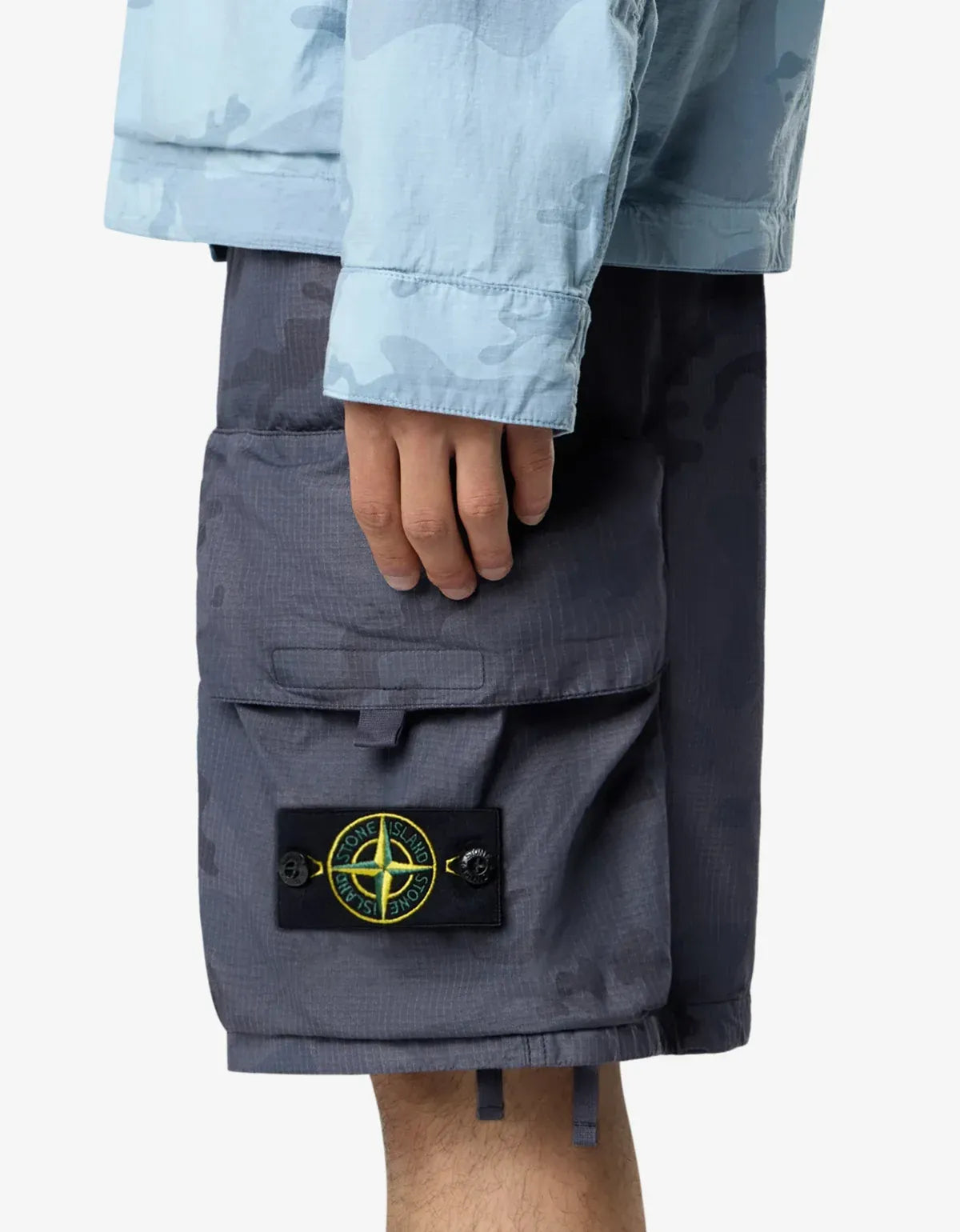 Stone Island Faded Camo Ripstop-TC Shorts L1S15L100009S00E9V002D