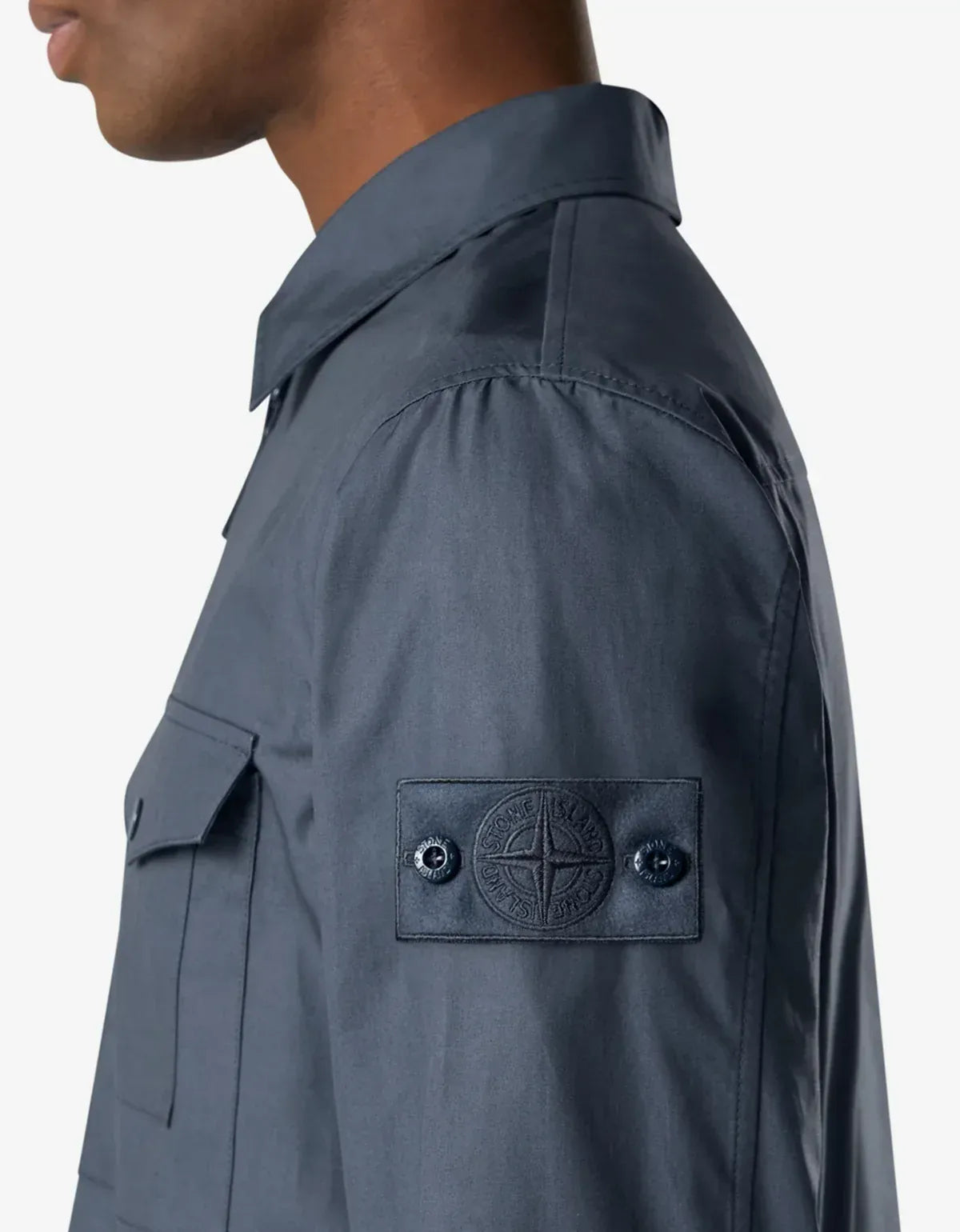 Stone Island Ghost Blue All-Weather Overshirt L1S151200011S0F01V002E