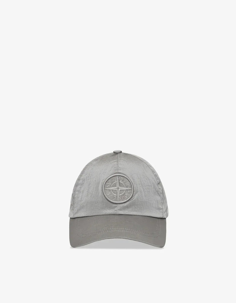 Stone Island Grey Nylon Metal Baseball Cap in ECONYL® | Zoo