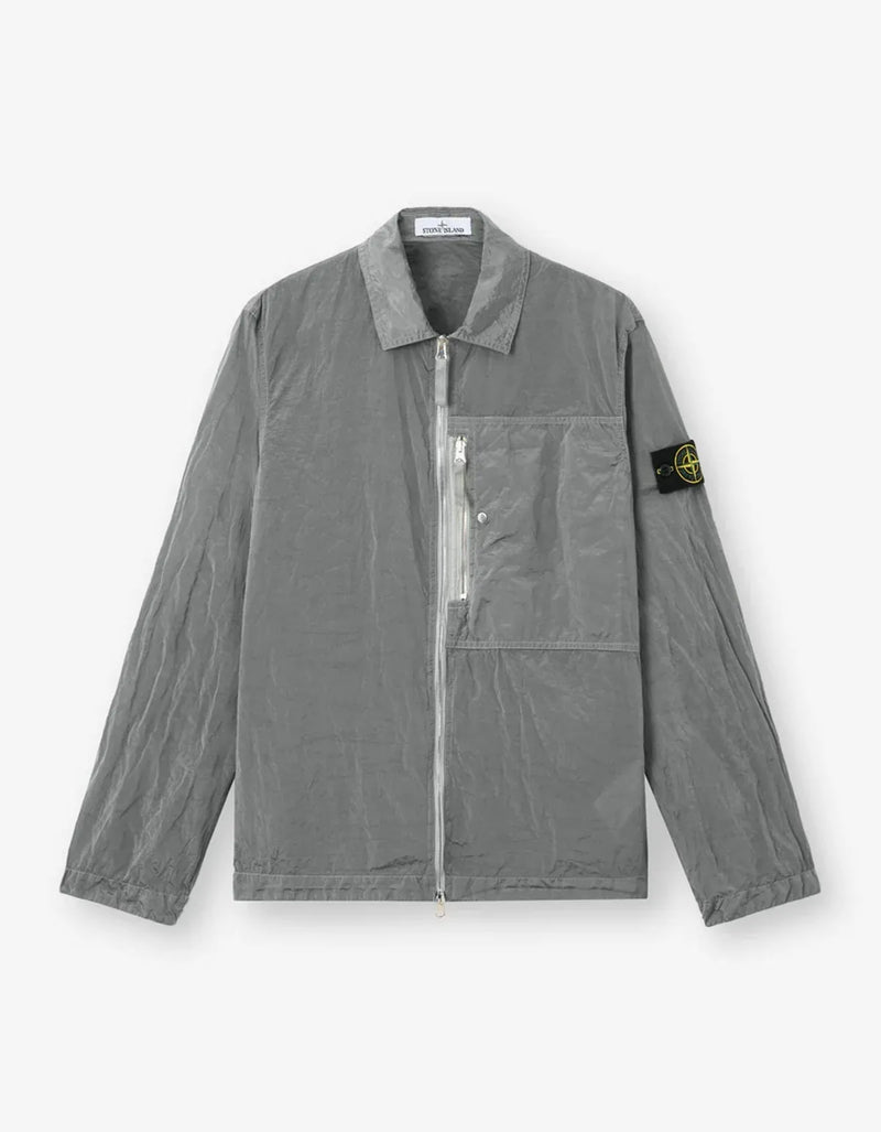 Stone Island Grey Nylon Metal Overshirt L1S151200038S0019V0061
