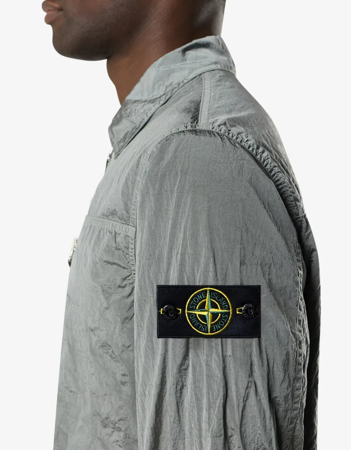 Stone Island Grey Nylon Metal Overshirt L1S151200038S0019V0061