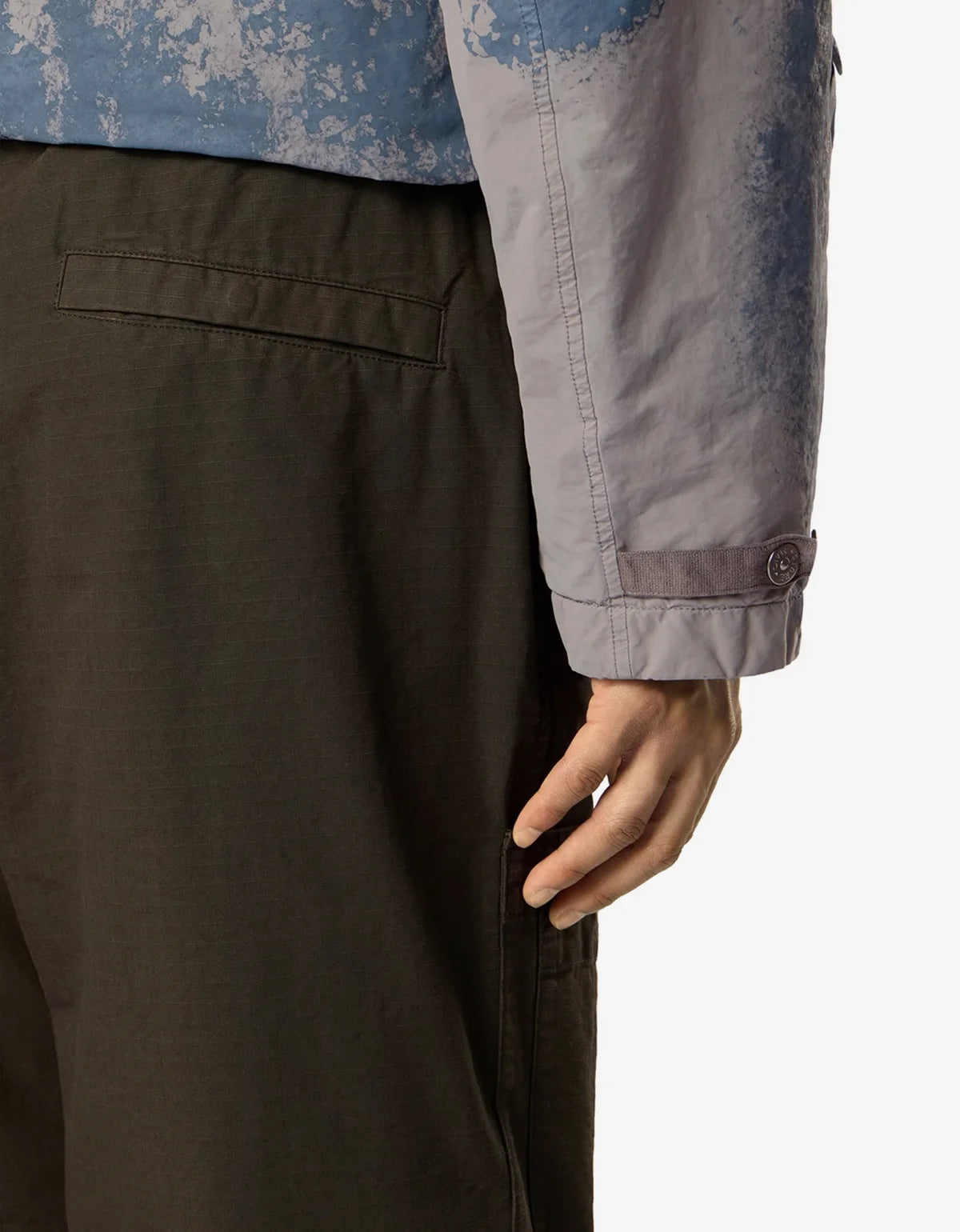 Stone Island Coal Grey Ripstop Cargo Trousers