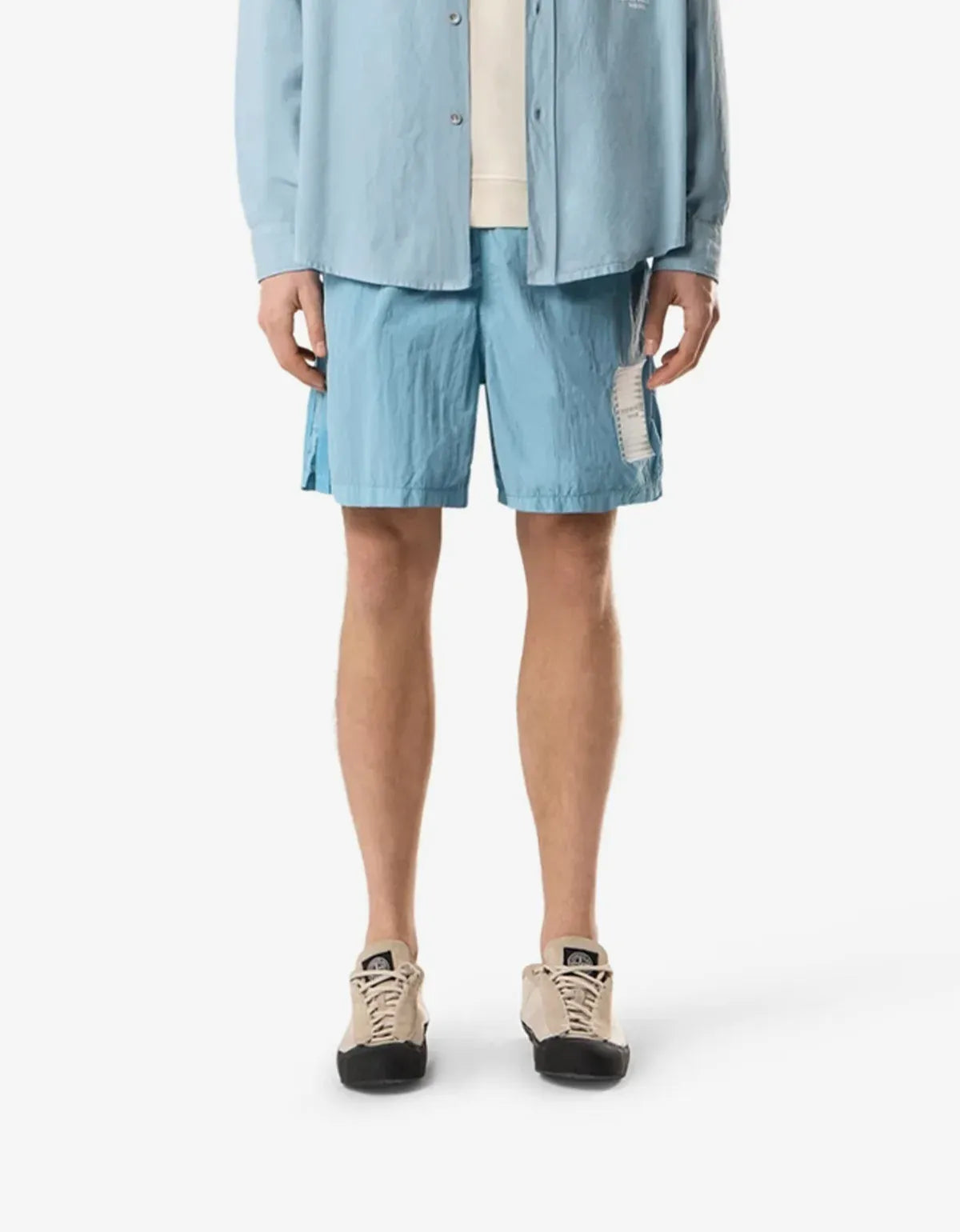 Stone Island Marina Blue Micro Brushed Nylon-TC Swim Shorts L1S15B100005S0X29V004A
