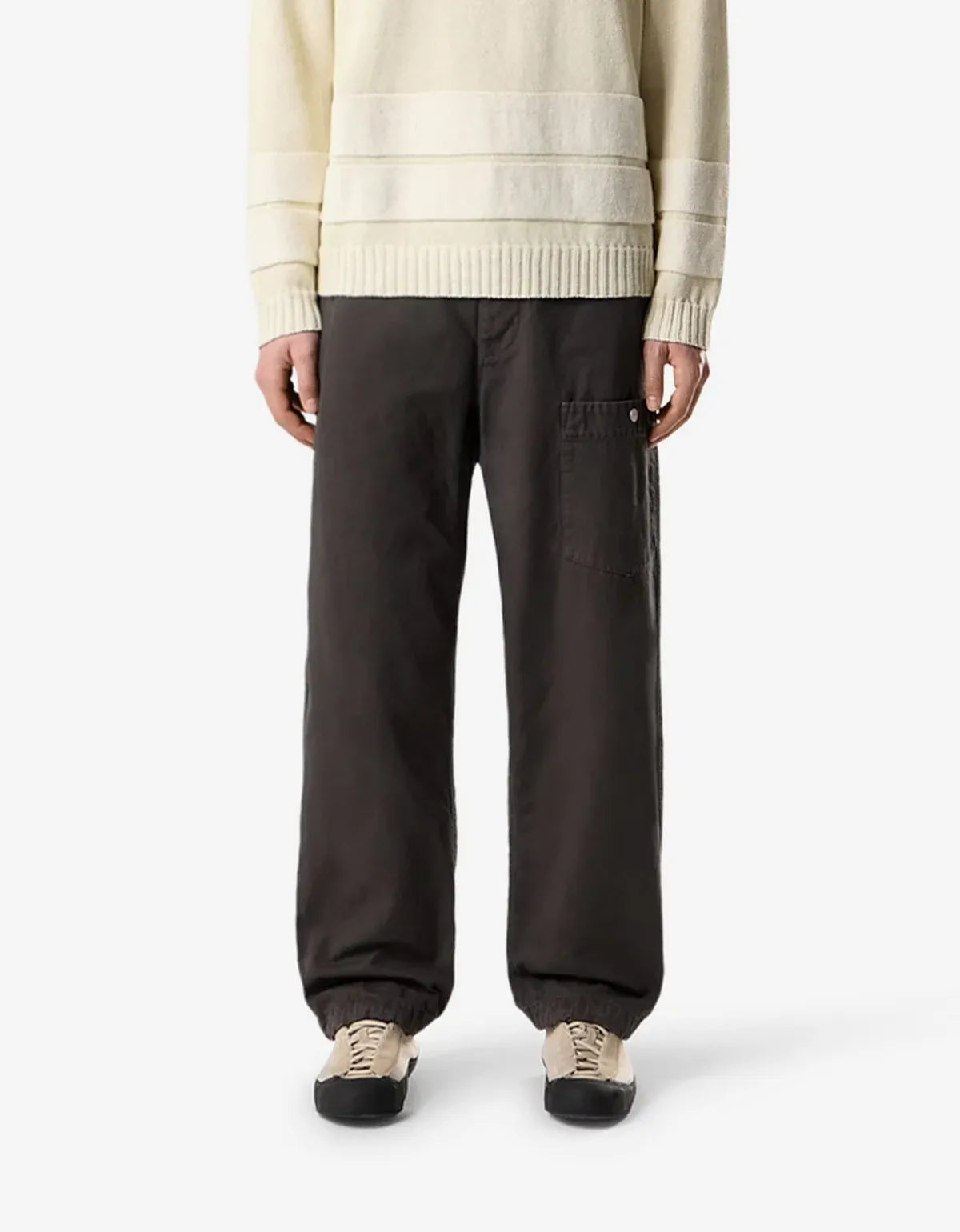 Stone Island Marina Grey Slub Batavia-TC Trousers L1S153100038S0X26V0062