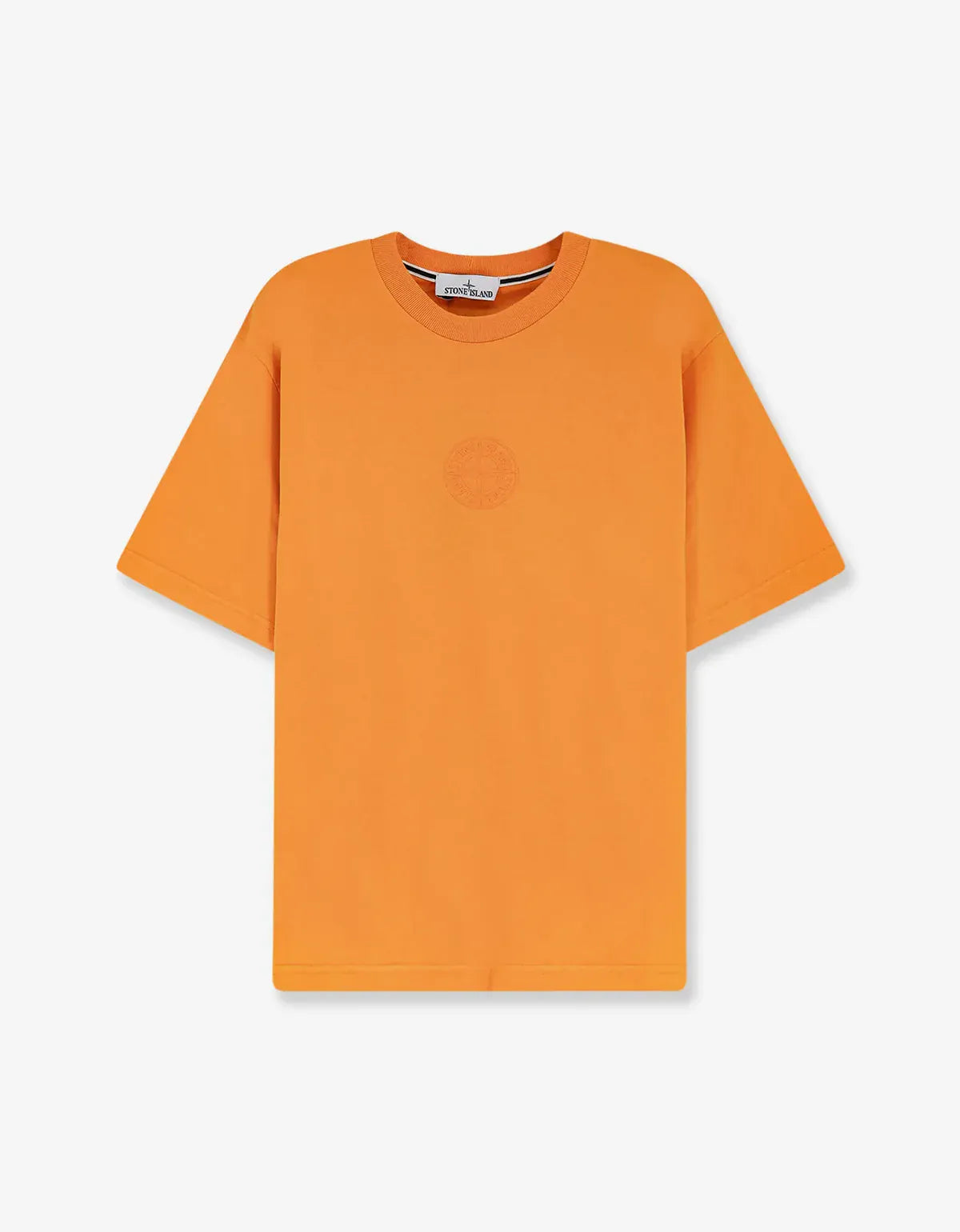 Stone Island Orange Camo Compass Logo T-Shirt L1S152100001S0E14V007E