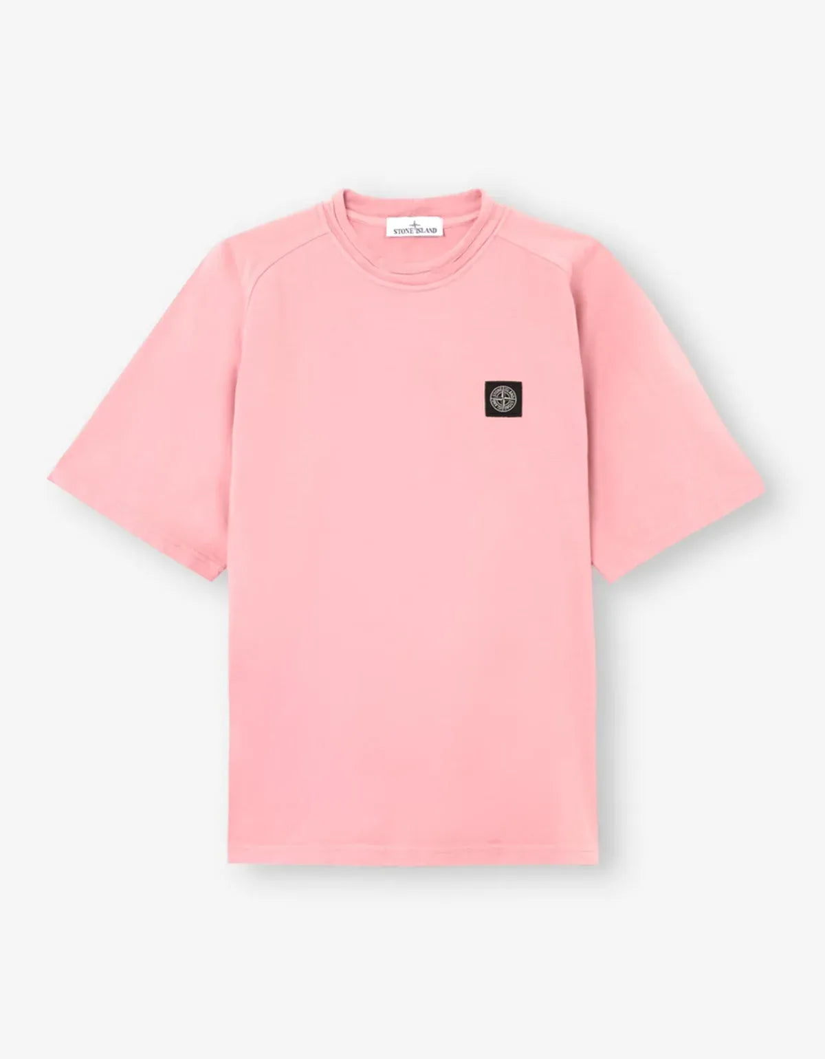Stone Island Pink Compass Patch Short Sleeve Sweat T-Shirt | Zoo Stone Island Pink Compass Patch Short Sleeve Sweat T-Shirt | Zoo