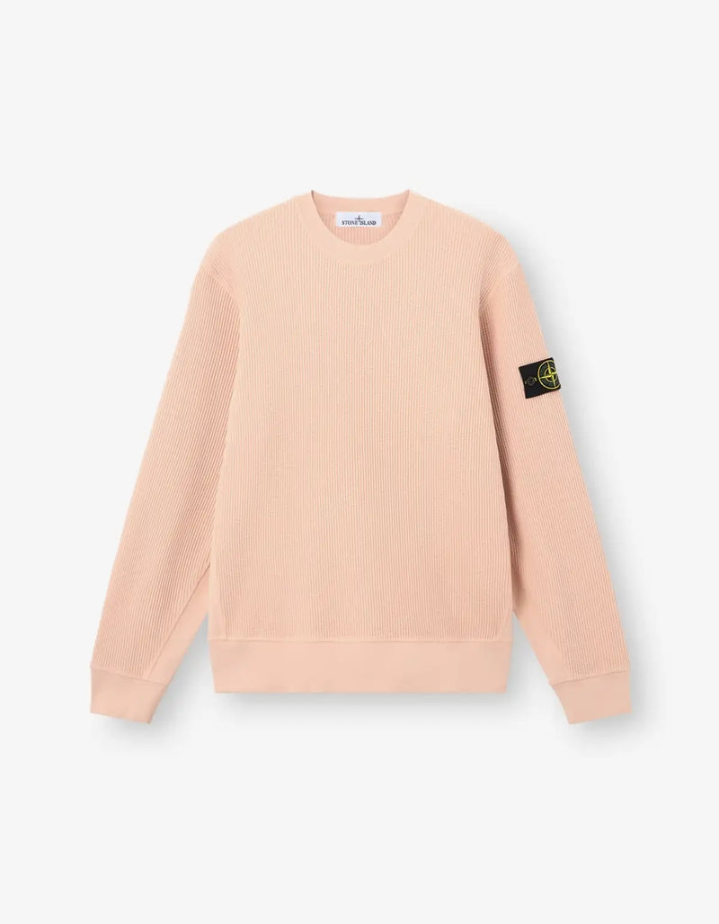 Stone Island Pink Waffle Fleece Sweatshirt L1S156100056S0044V008E