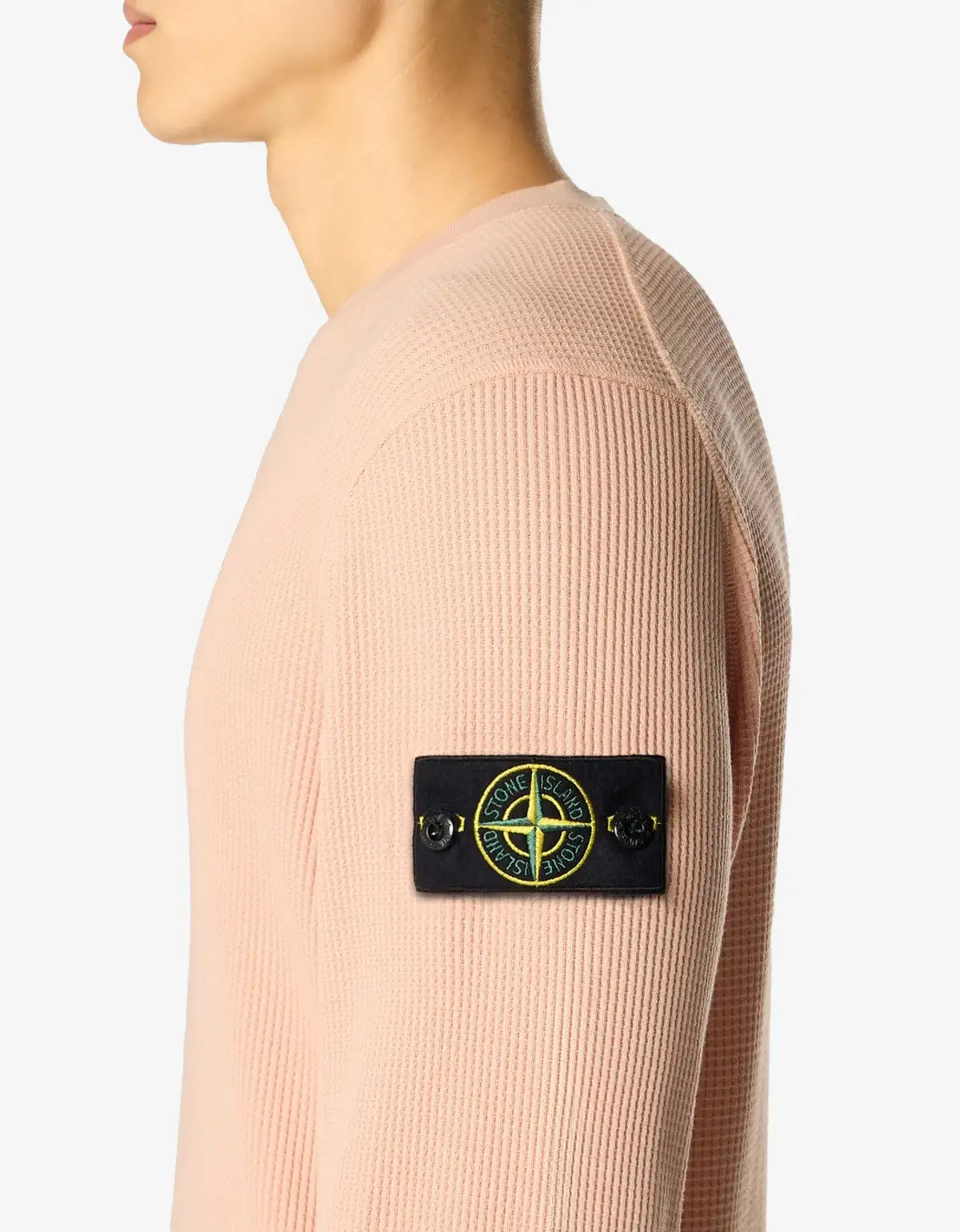 Stone Island Pink Waffle Fleece Sweatshirt L1S156100056S0044V008E