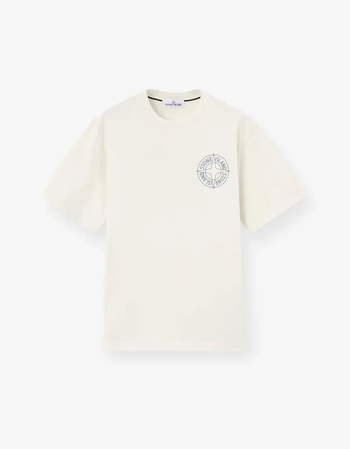 Stone Island White Outline Compass Print T-Shirt | Zoo Fashions