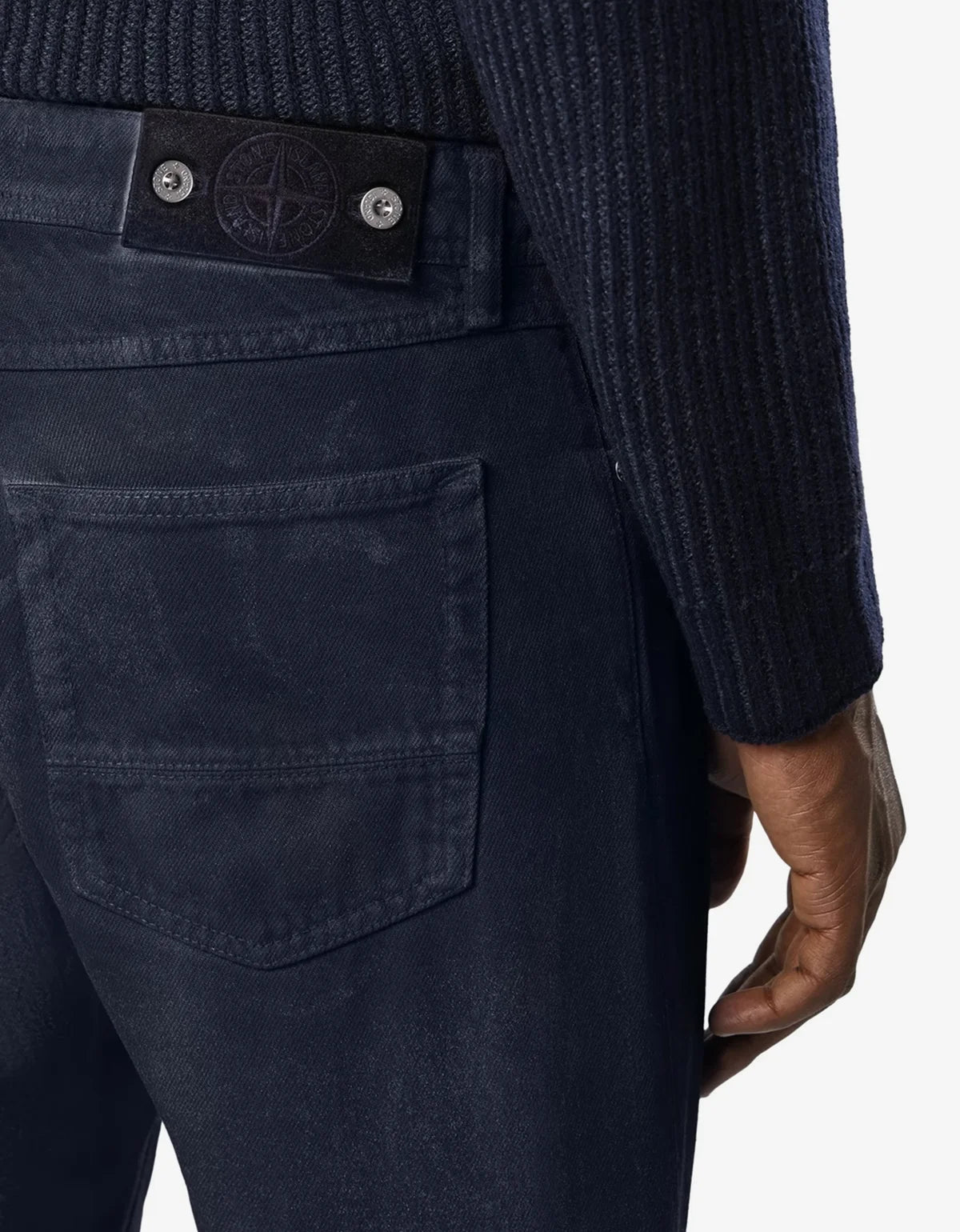 Stone Island Denim Research Hand Sprayed Reflective Light Bull Denim-TC Jeans
