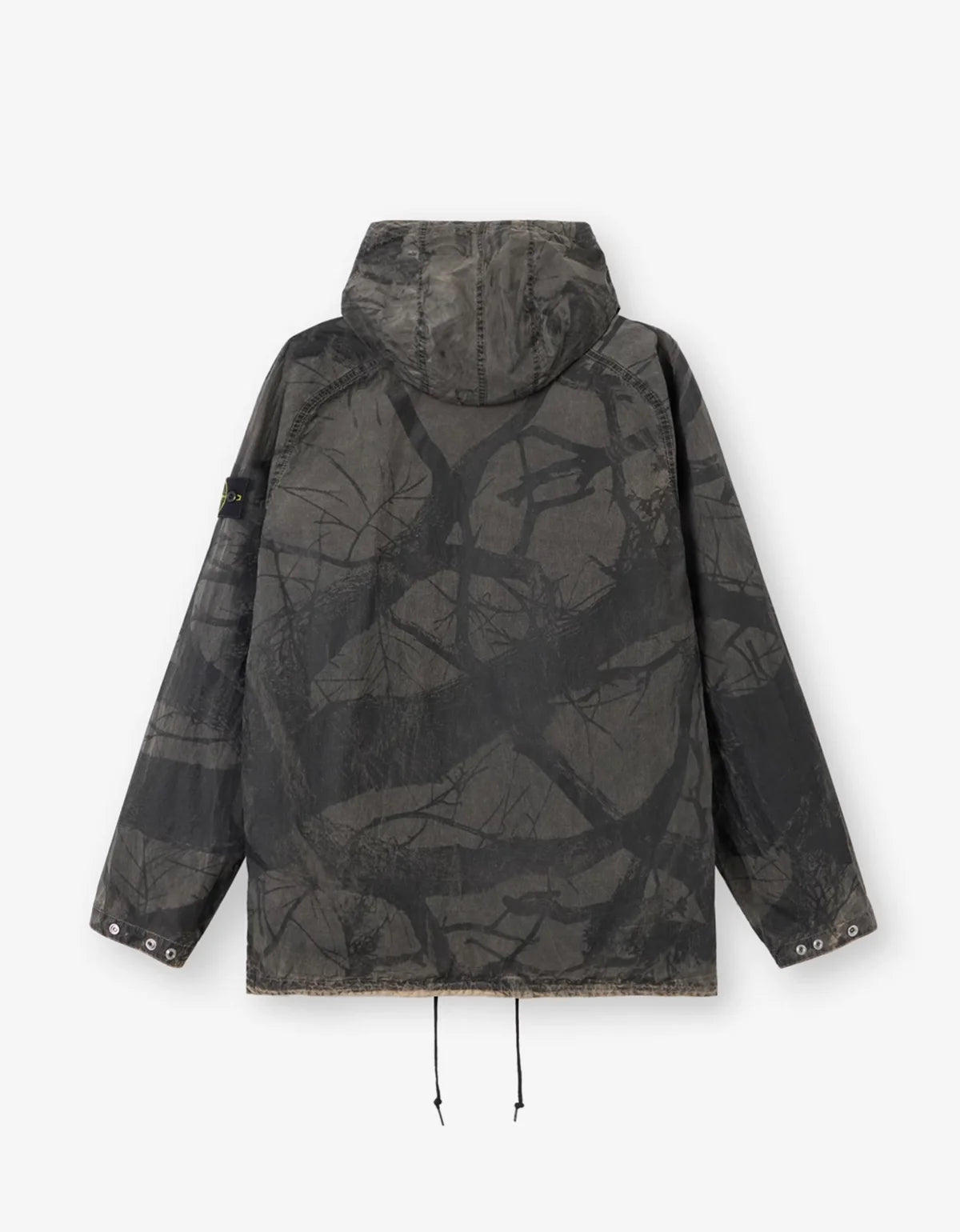 Stone Island Laser Forest Camo Crinkle Reps-TC Hooded Overshirt