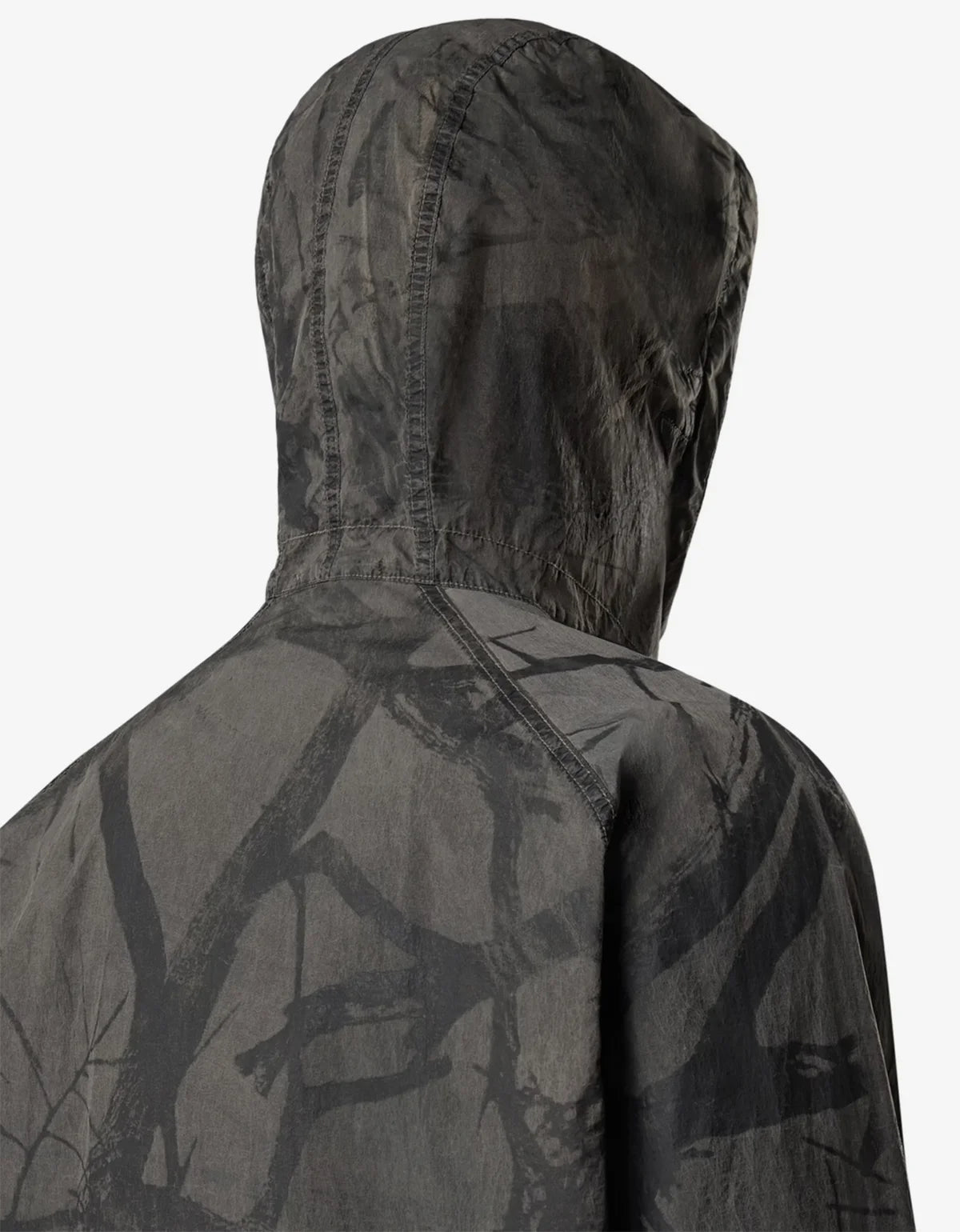 Stone Island Laser Forest Camo Crinkle Reps-TC Hooded Overshirt