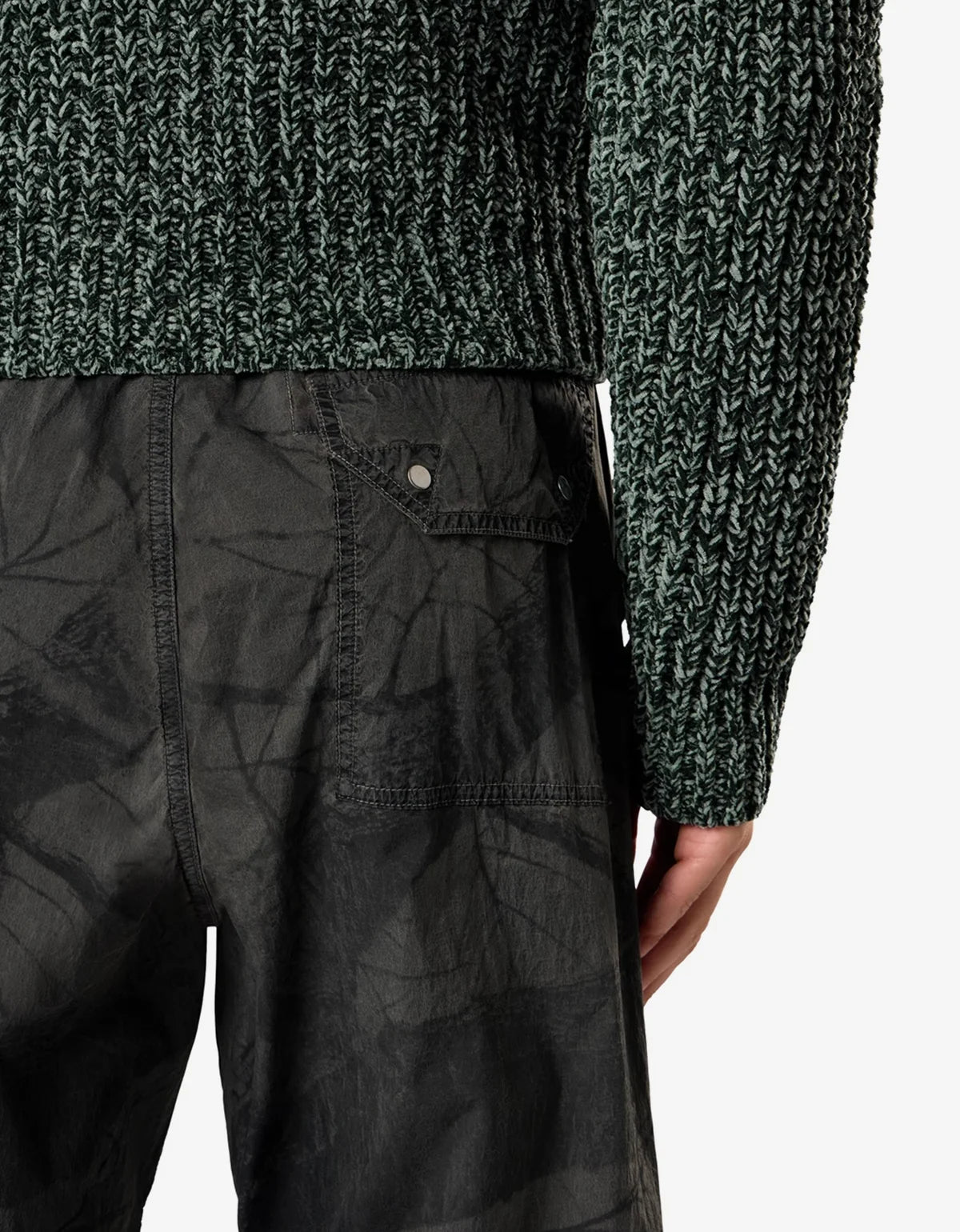 Stone Island Laser Forest Camo Crinkle Reps-TC Trousers