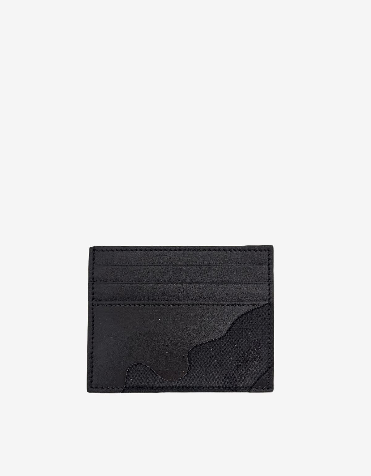 Valentino Garavani Black Camouflage Card Holder