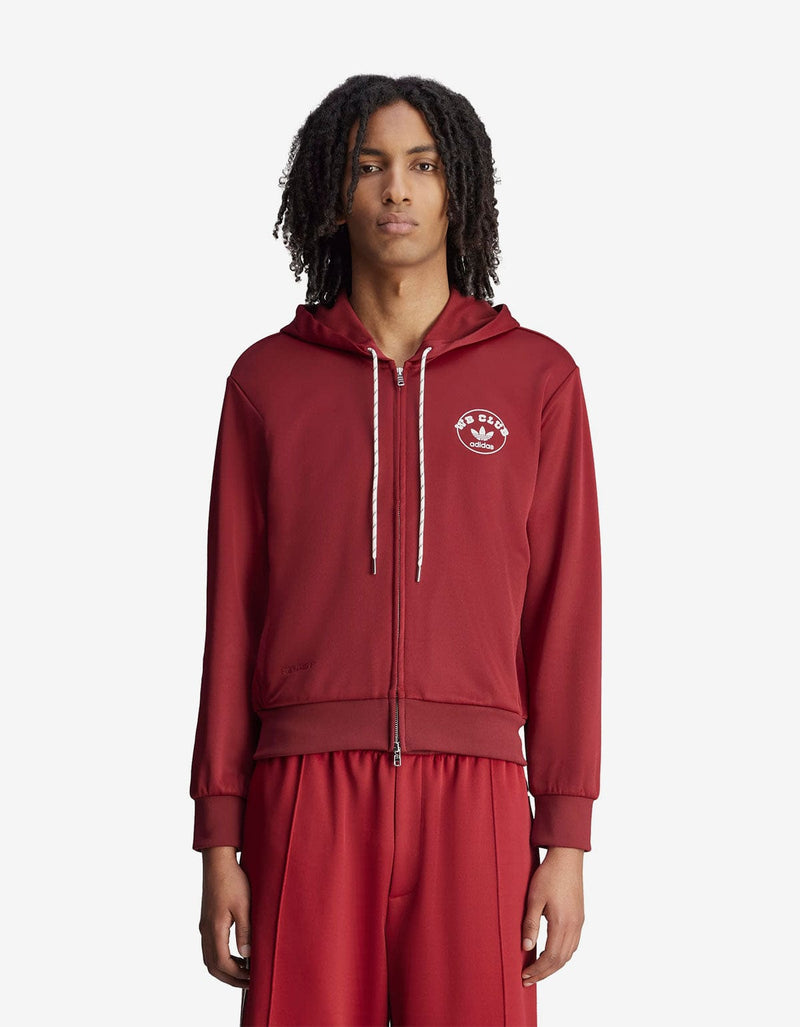 Wales Bonner Adidas Originals Collegiate Burgundy Track Hoodie JM8298