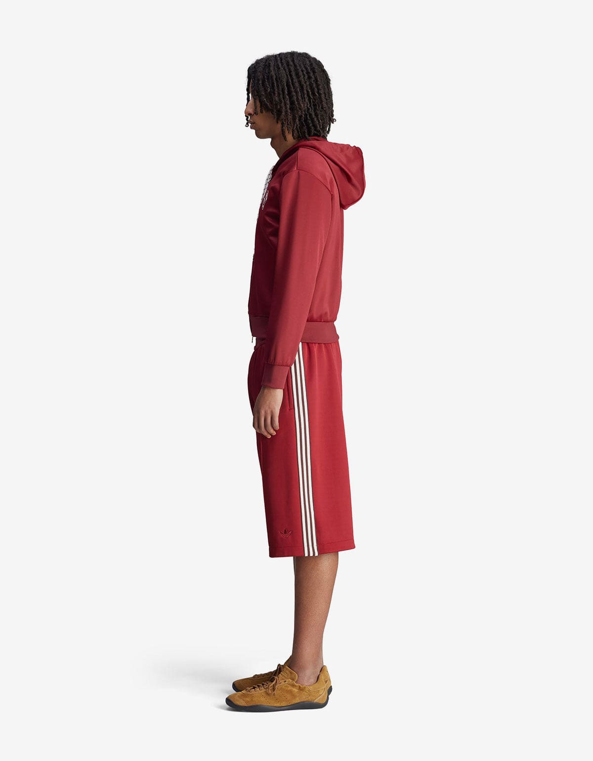 Wales Bonner Adidas Originals Collegiate Burgundy Track Hoodie JM8298