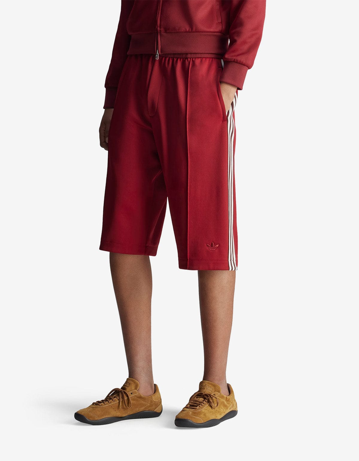 Wales Bonner Adidas Originals Collegiate Burgundy Track Shorts JM8211