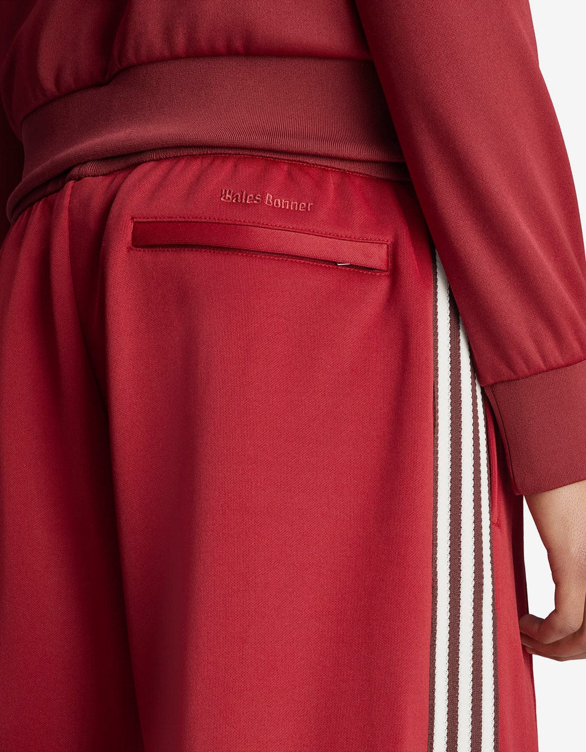Wales Bonner Adidas Originals Collegiate Burgundy Track Shorts JM8211