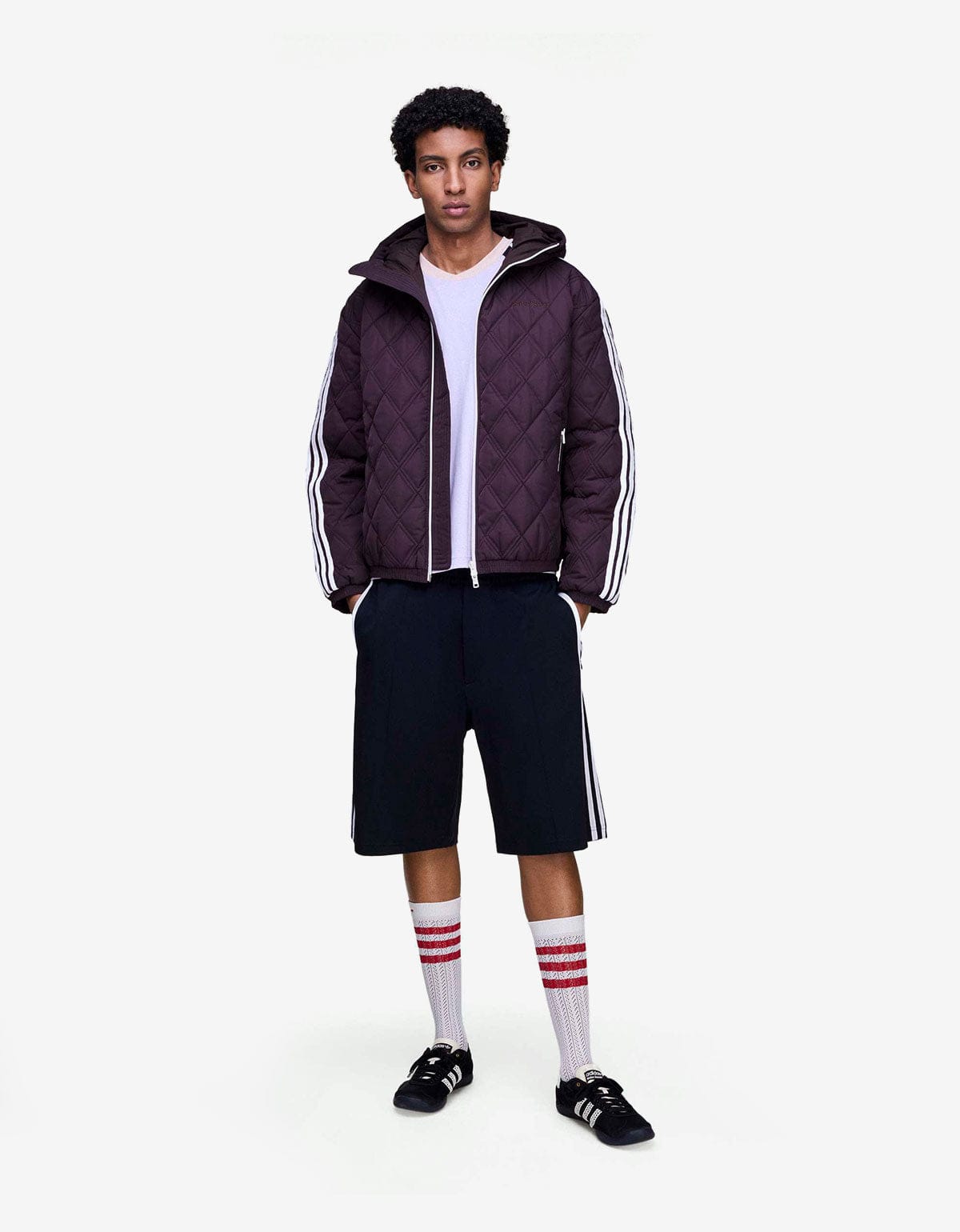 Wales Bonner x Adidas Red Quilted Jacket – mens designer fashion