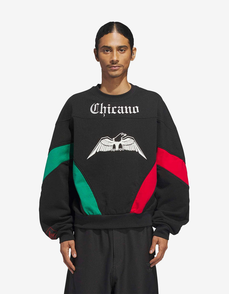 Willy Chavarria x Adidas Black BBall Fleece Sweatshirt KF3196