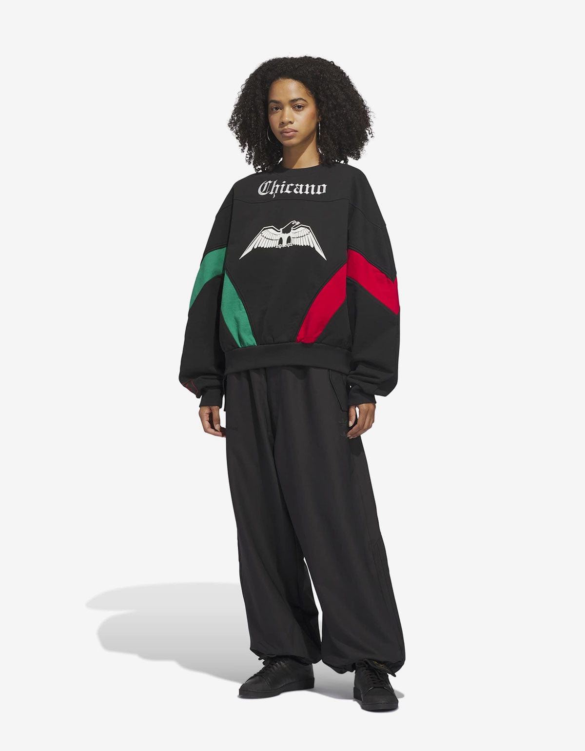 Willy Chavarria x Adidas Black BBall Fleece Sweatshirt KF3196