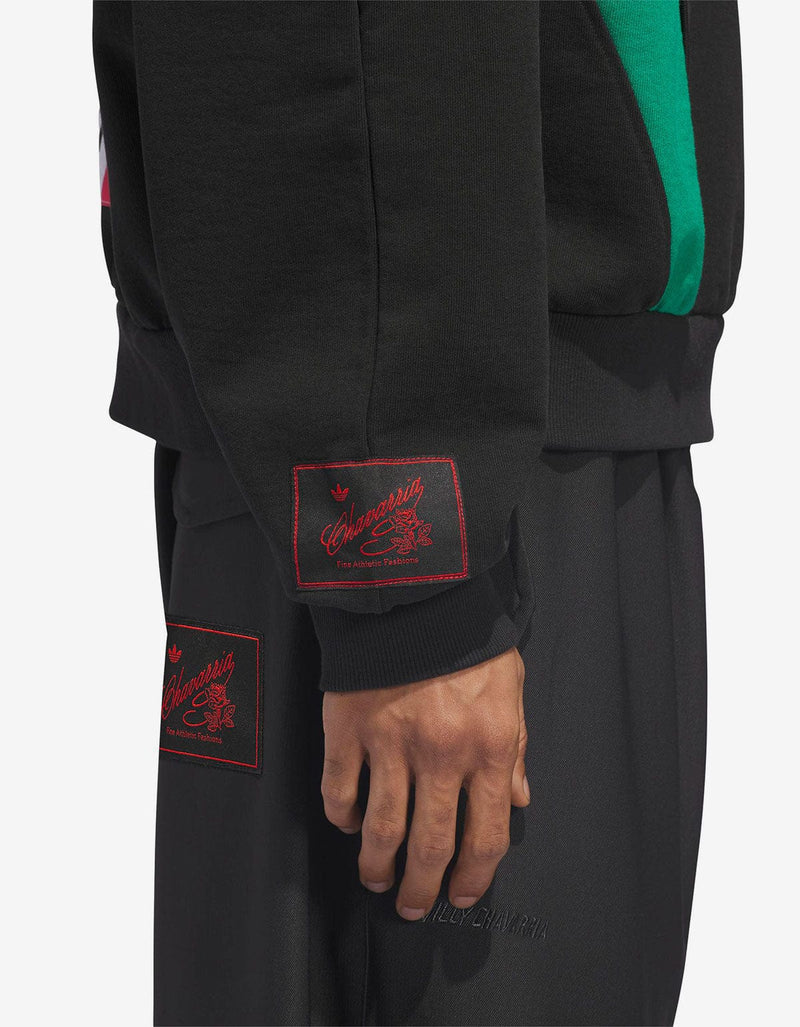 Willy Chavarria x Adidas Black BBall Fleece Sweatshirt KF3196