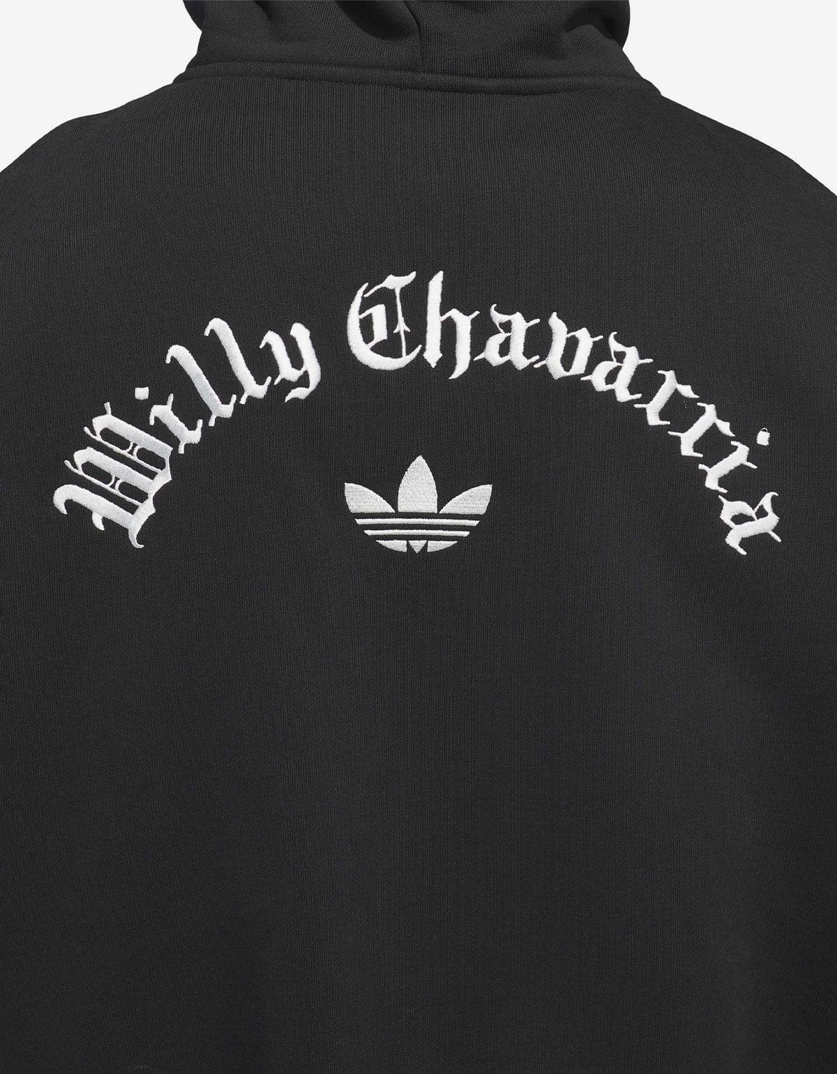 Willy Chavarria x Adidas Black Heavyeight Zip Hoodie