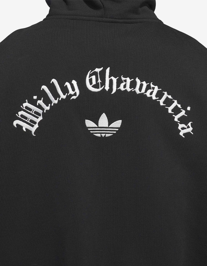 Willy Chavarria x Adidas Black Heavyeight Zip Hoodie