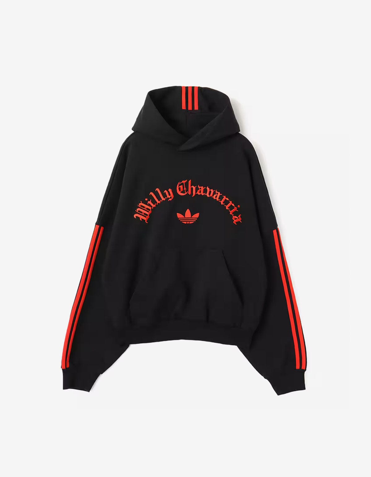 Willy Chavarria x Adidas Black Logo Hoodie JW4052