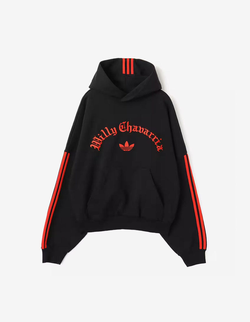 Willy Chavarria x Adidas Black Logo Hoodie JW4052