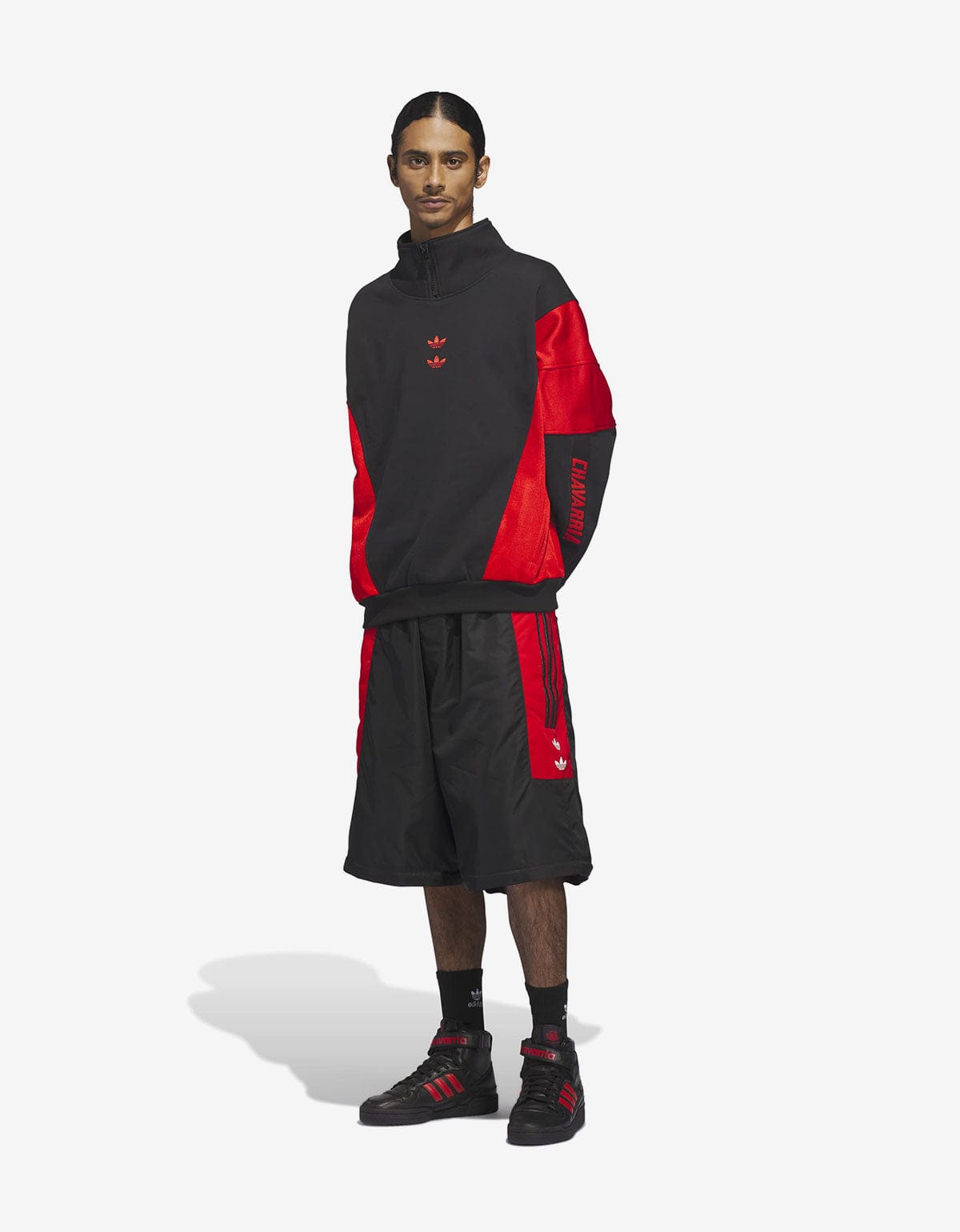 Willy Chavarria x Adidas Black Watsonville Mockneck Sweatshirt KD9347