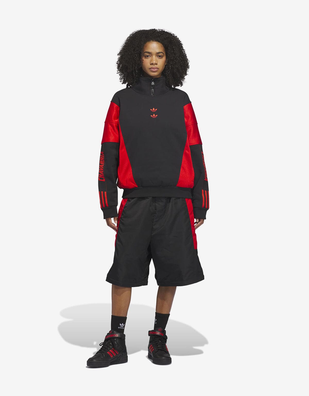 Willy Chavarria x Adidas Black Watsonville Mockneck Sweatshirt KD9347