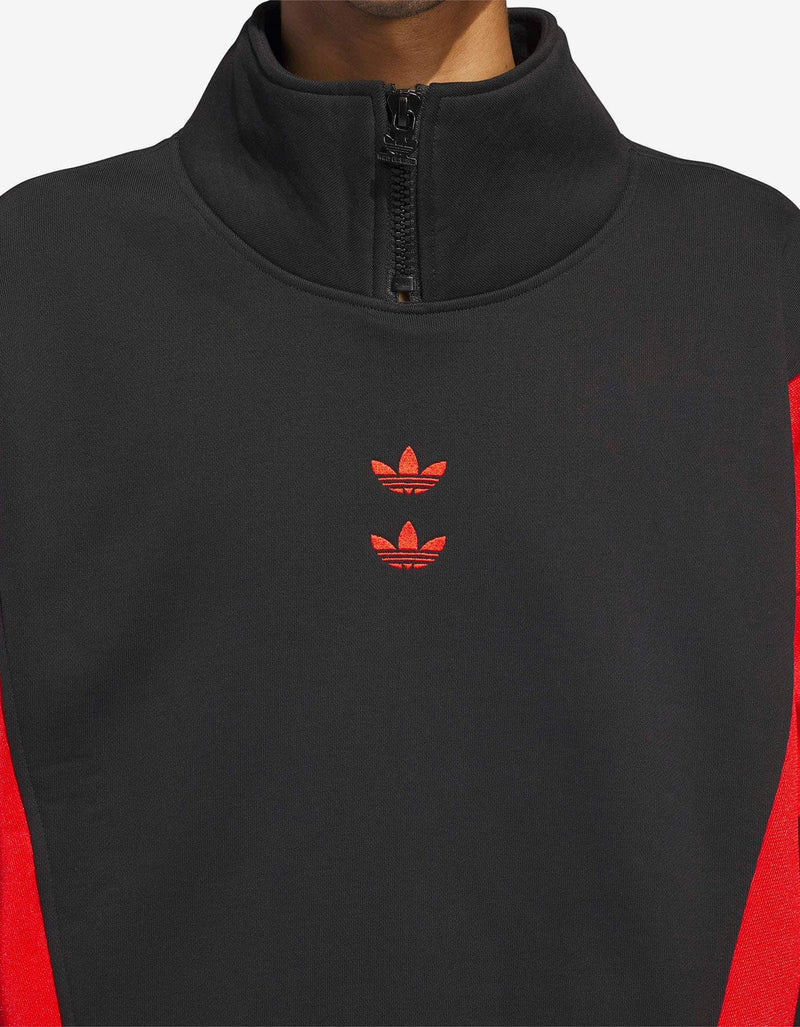 Willy Chavarria x Adidas Black Watsonville Mockneck Sweatshirt KD9347