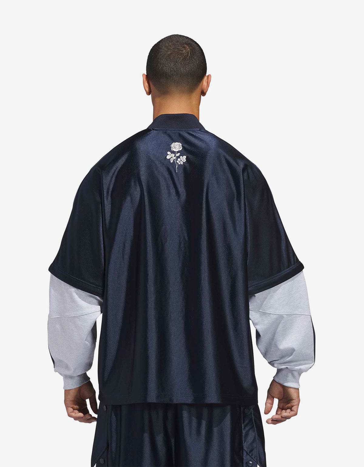 Willy Chavarria x Adidas Blue LS Dazzle Jersey