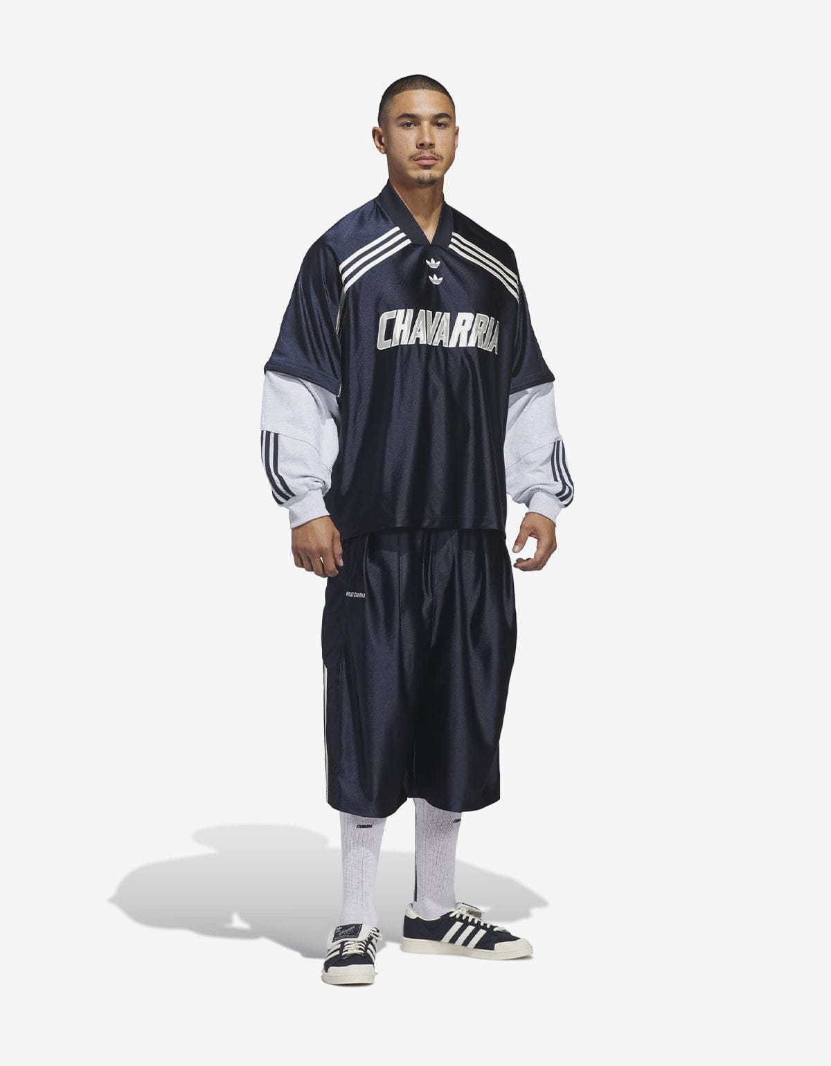 Willy Chavarria x Adidas Blue LS Dazzle Jersey